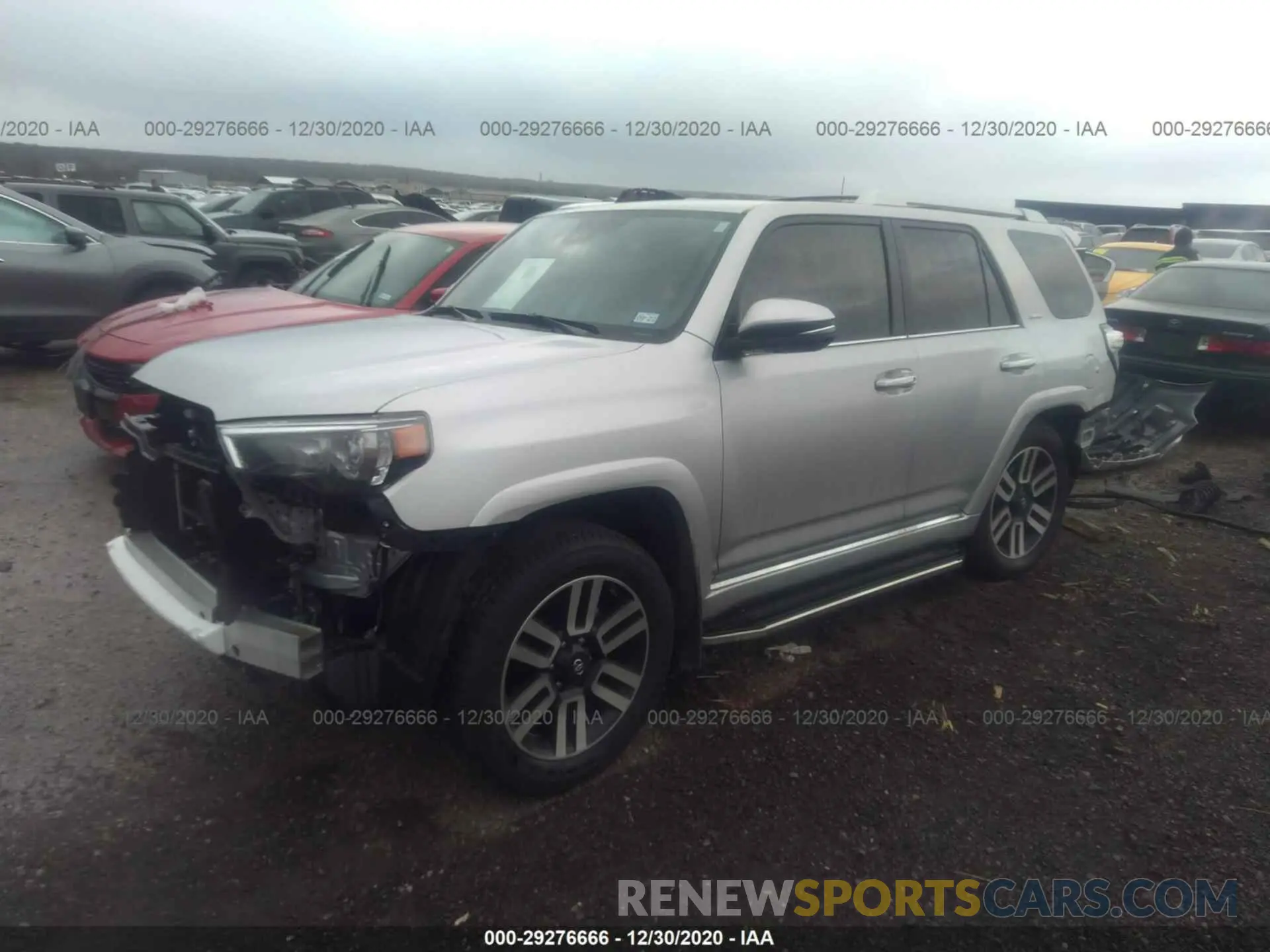 2 fotografías del automóvil dañado JTEZU5JRXL5222036 TOYOTA 4RUNNER 2020
