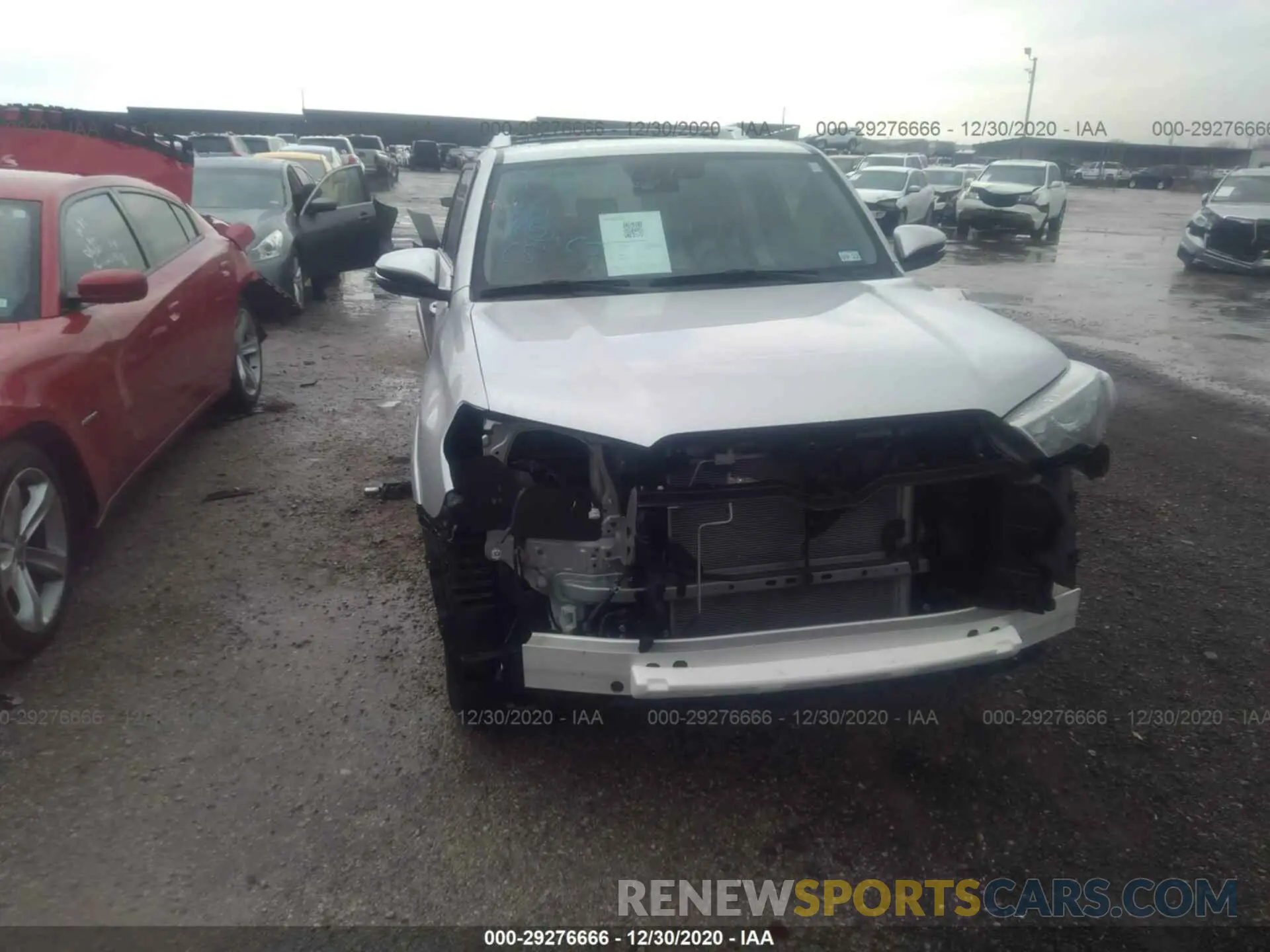 6 fotografías del automóvil dañado JTEZU5JRXL5222036 TOYOTA 4RUNNER 2020