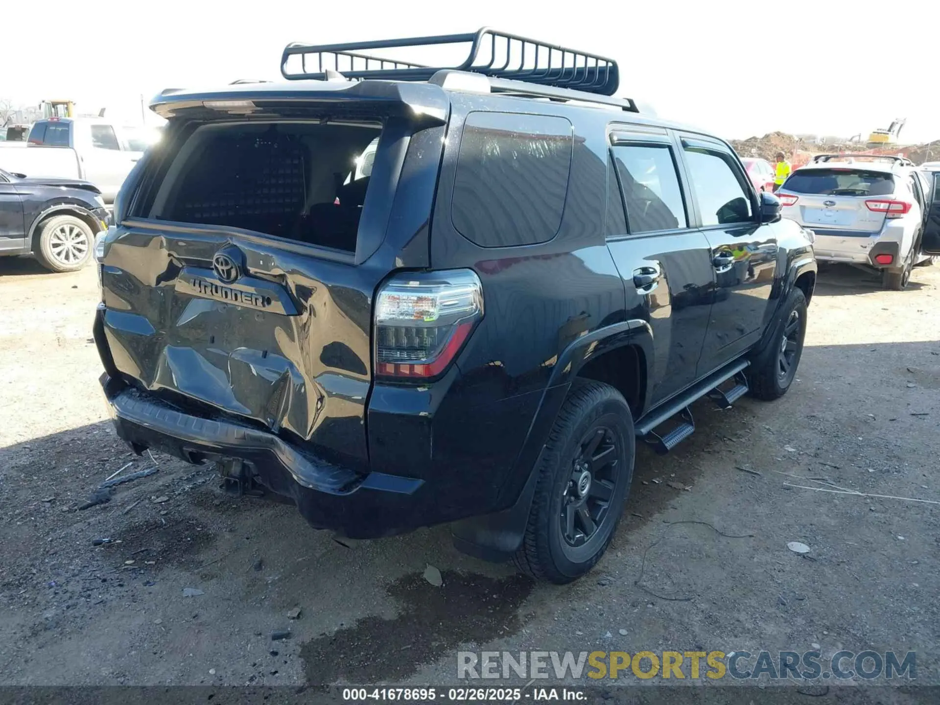 4 fotografías del automóvil dañado JTEBU5JR3M5867212 TOYOTA 4RUNNER 2021