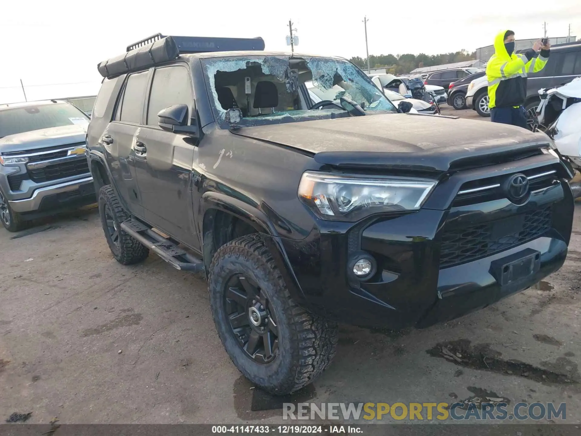 1 fotografías del automóvil dañado JTEBU5JR6M5953971 TOYOTA 4RUNNER 2021