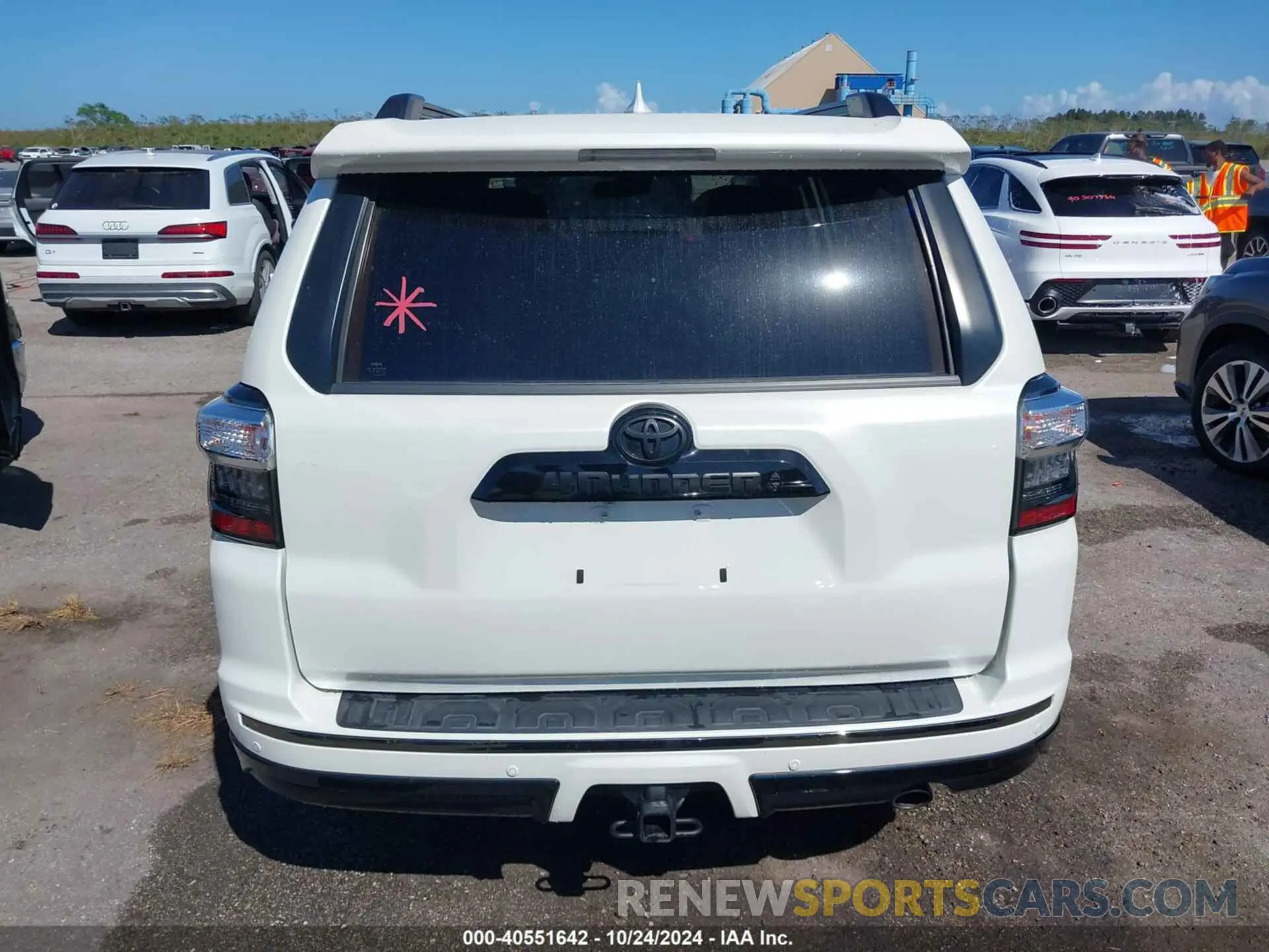 16 fotografías del automóvil dañado JTECU5JR7M5229632 TOYOTA 4RUNNER 2021