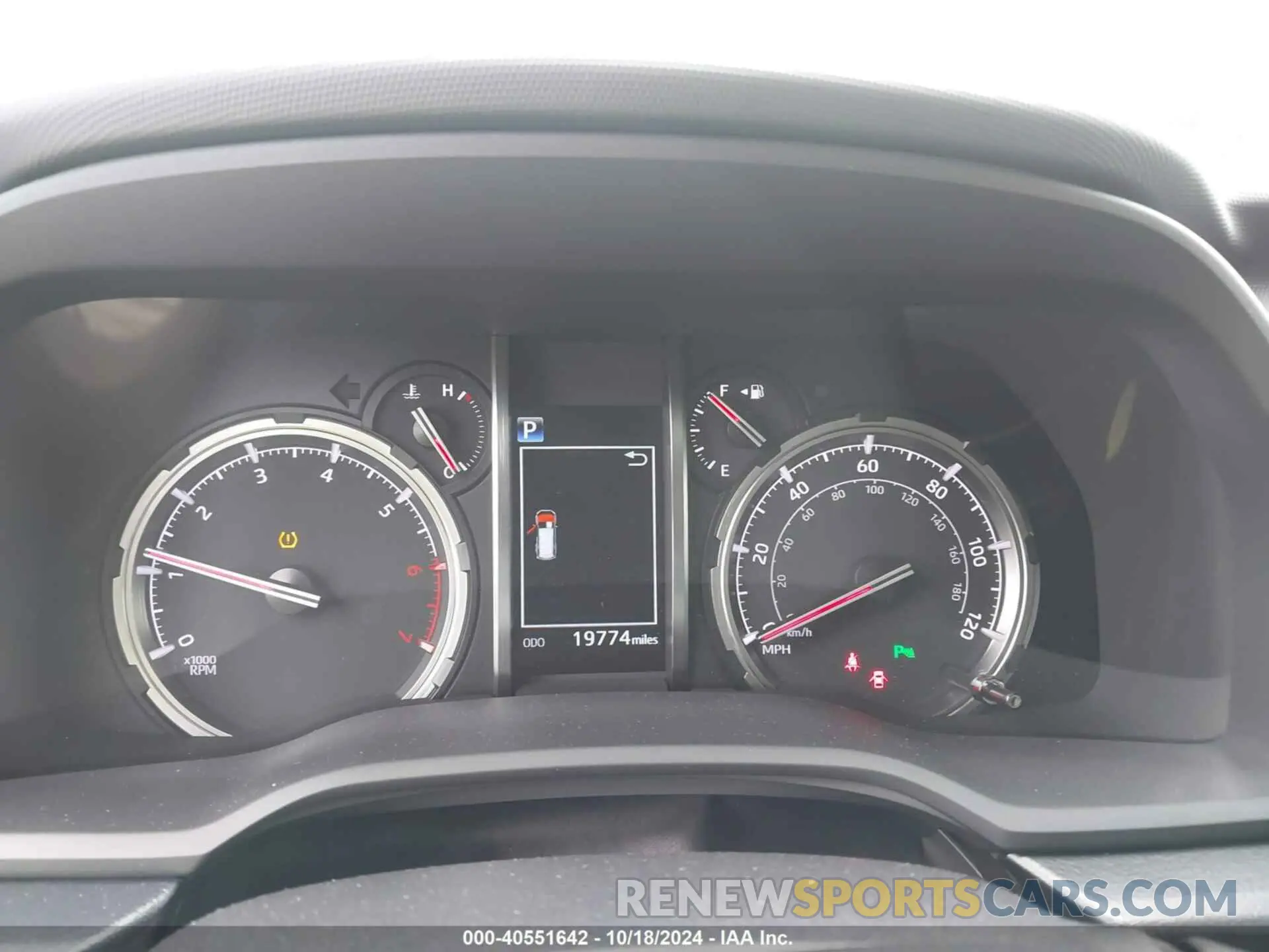 7 fotografías del automóvil dañado JTECU5JR7M5229632 TOYOTA 4RUNNER 2021