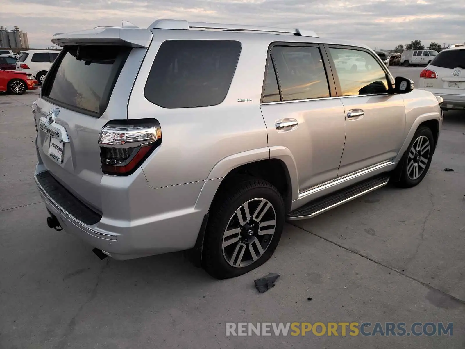 4 fotografías del automóvil dañado JTEDU5JR1M5249363 TOYOTA 4RUNNER 2021