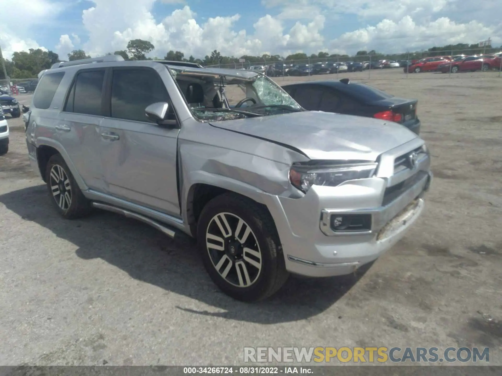 1 fotografías del automóvil dañado JTEDU5JR5M5231349 TOYOTA 4RUNNER 2021