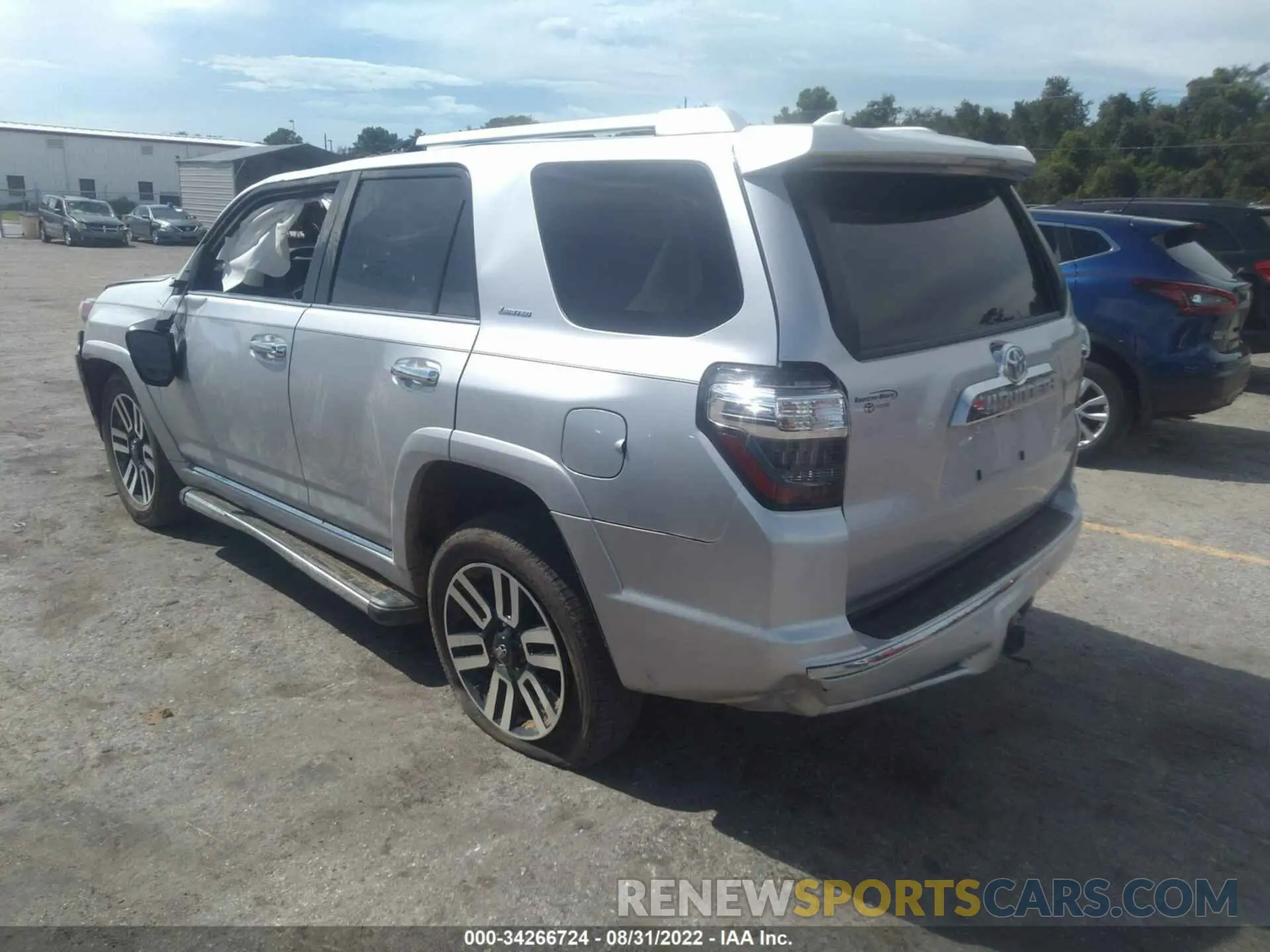 3 fotografías del automóvil dañado JTEDU5JR5M5231349 TOYOTA 4RUNNER 2021