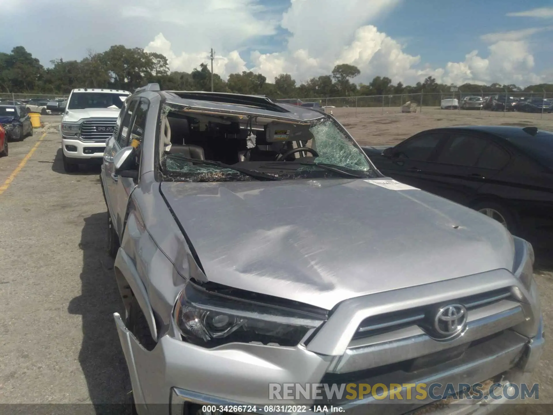 6 fotografías del automóvil dañado JTEDU5JR5M5231349 TOYOTA 4RUNNER 2021