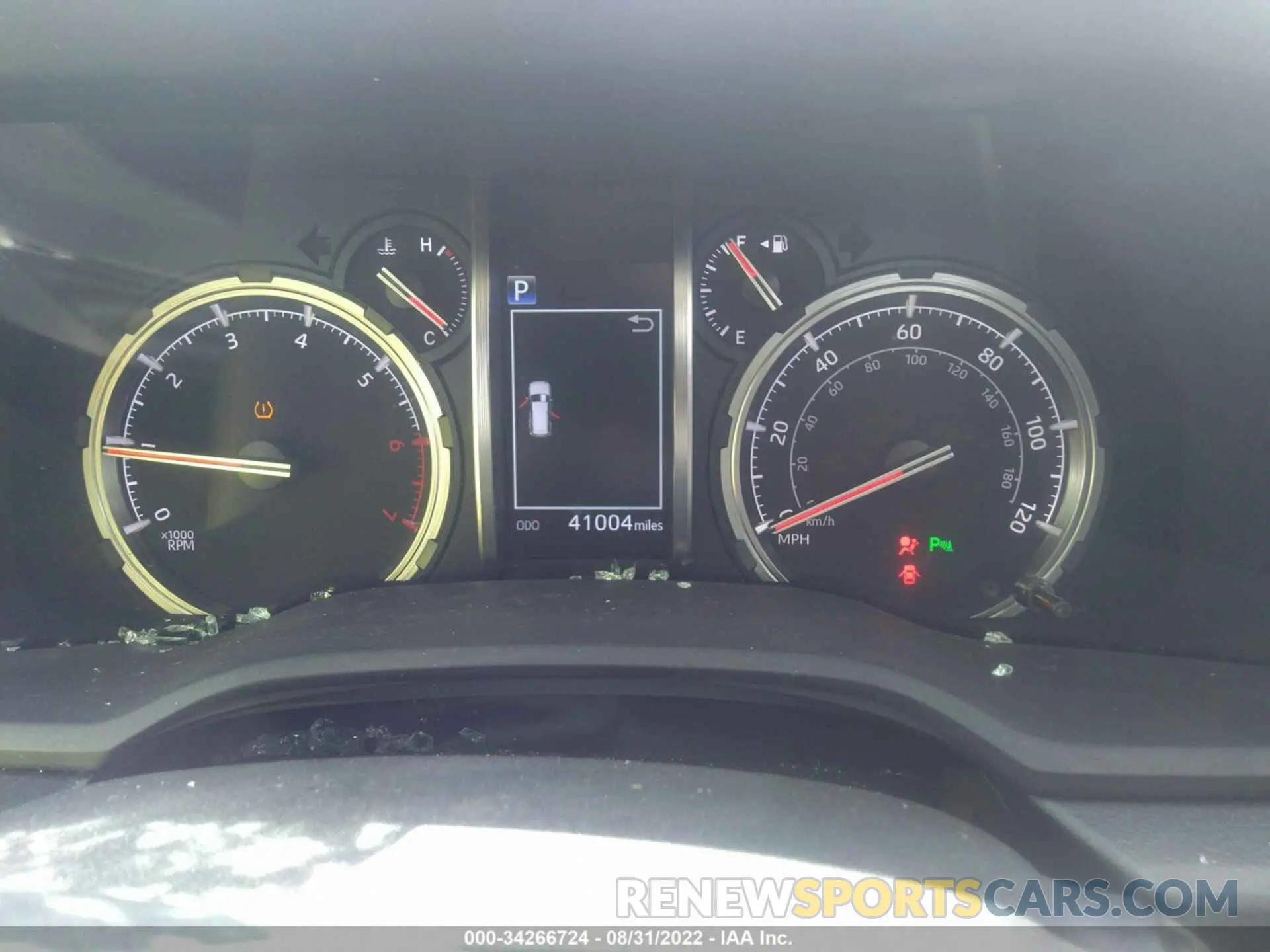 7 fotografías del automóvil dañado JTEDU5JR5M5231349 TOYOTA 4RUNNER 2021