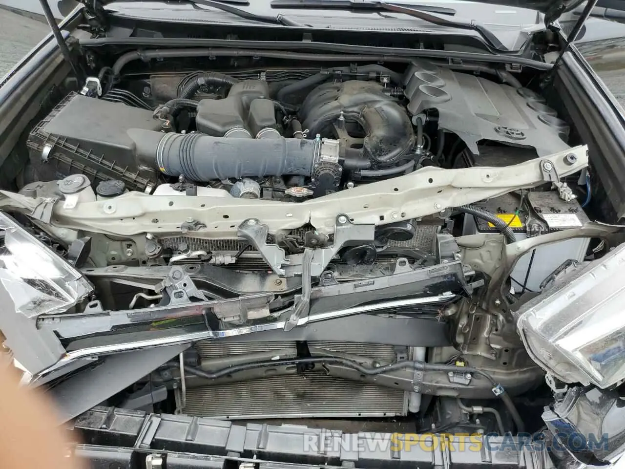 12 fotografías del automóvil dañado JTEDU5JR5M5242982 TOYOTA 4RUNNER 2021