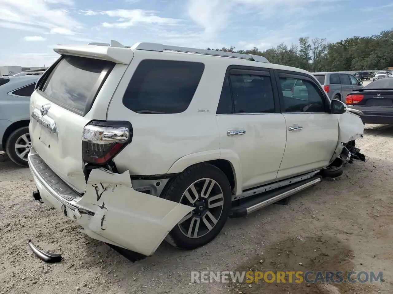 3 fotografías del automóvil dañado JTEDU5JR5M5250645 TOYOTA 4RUNNER 2021
