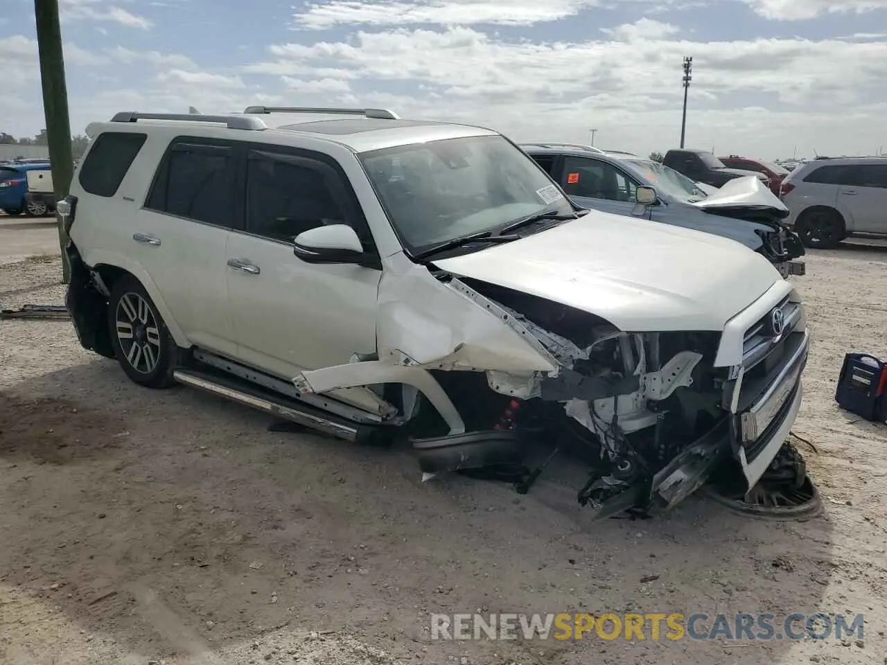 4 fotografías del automóvil dañado JTEDU5JR5M5250645 TOYOTA 4RUNNER 2021