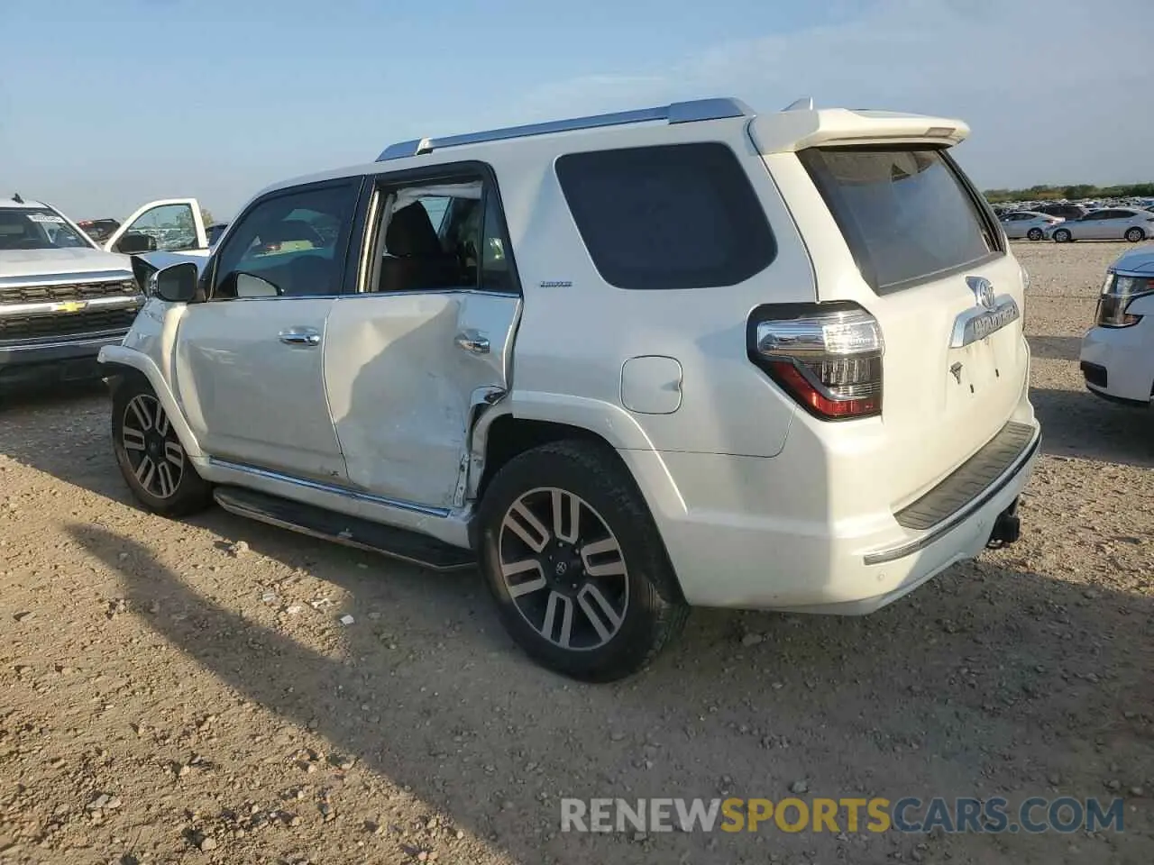 2 fotografías del automóvil dañado JTEDU5JR8M5228672 TOYOTA 4RUNNER 2021