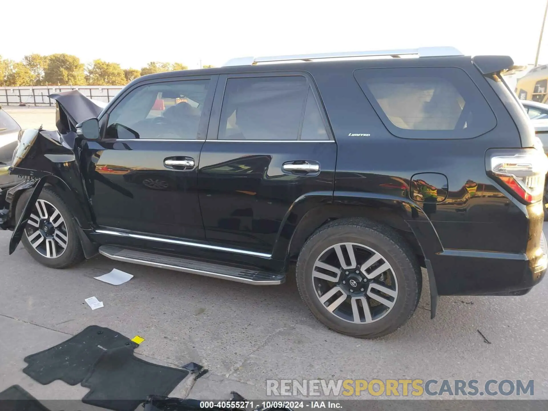 14 fotografías del automóvil dañado JTEDU5JR8M5249683 TOYOTA 4RUNNER 2021