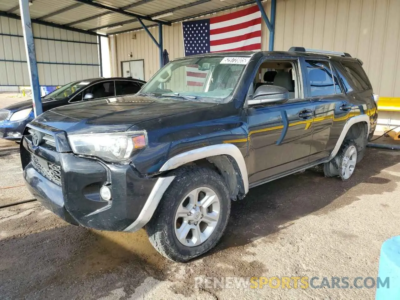 1 fotografías del automóvil dañado JTEEU5JR4M5242640 TOYOTA 4RUNNER 2021