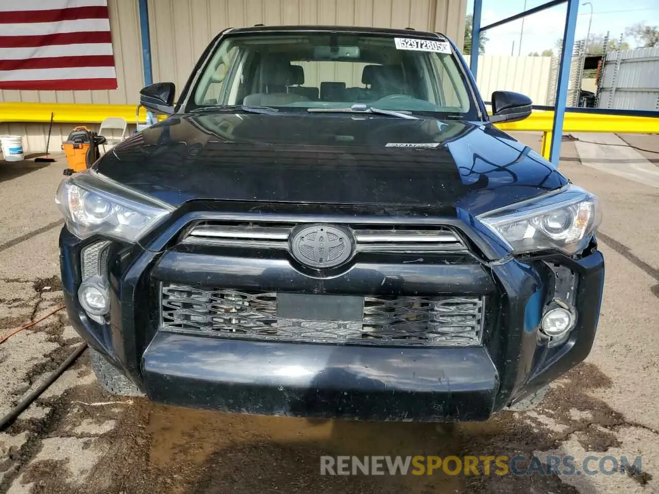 5 fotografías del automóvil dañado JTEEU5JR4M5242640 TOYOTA 4RUNNER 2021