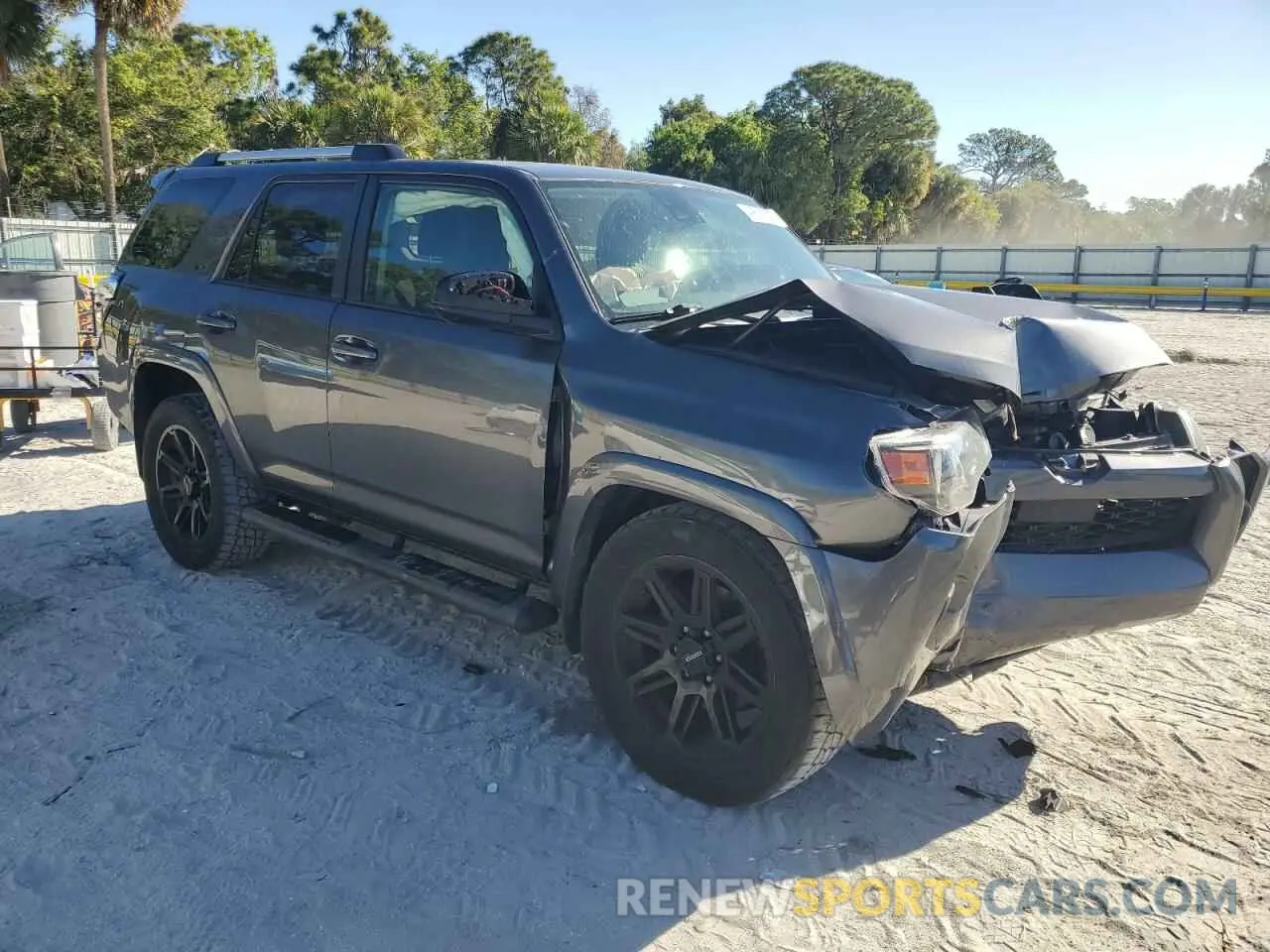 4 fotografías del automóvil dañado JTEEU5JR5M5240802 TOYOTA 4RUNNER 2021