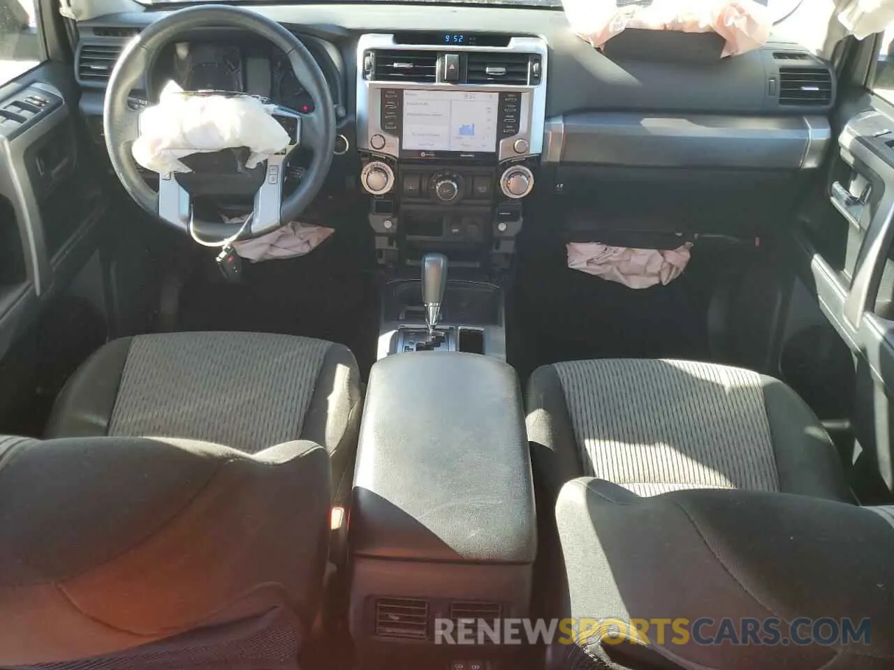 8 fotografías del automóvil dañado JTEEU5JR5M5240802 TOYOTA 4RUNNER 2021