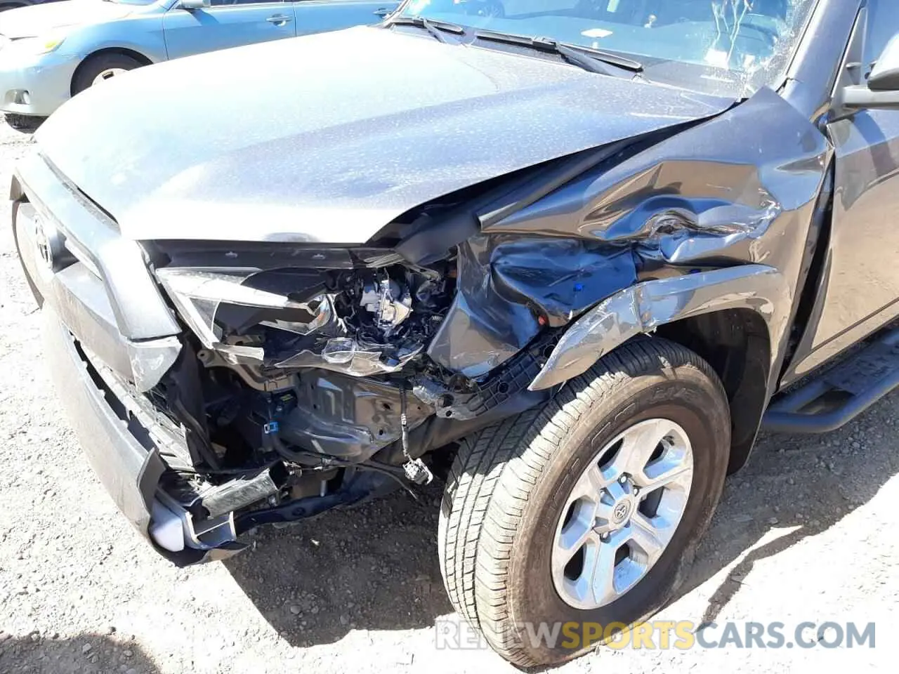 9 fotografías del automóvil dañado JTEEU5JR6M5230537 TOYOTA 4RUNNER 2021
