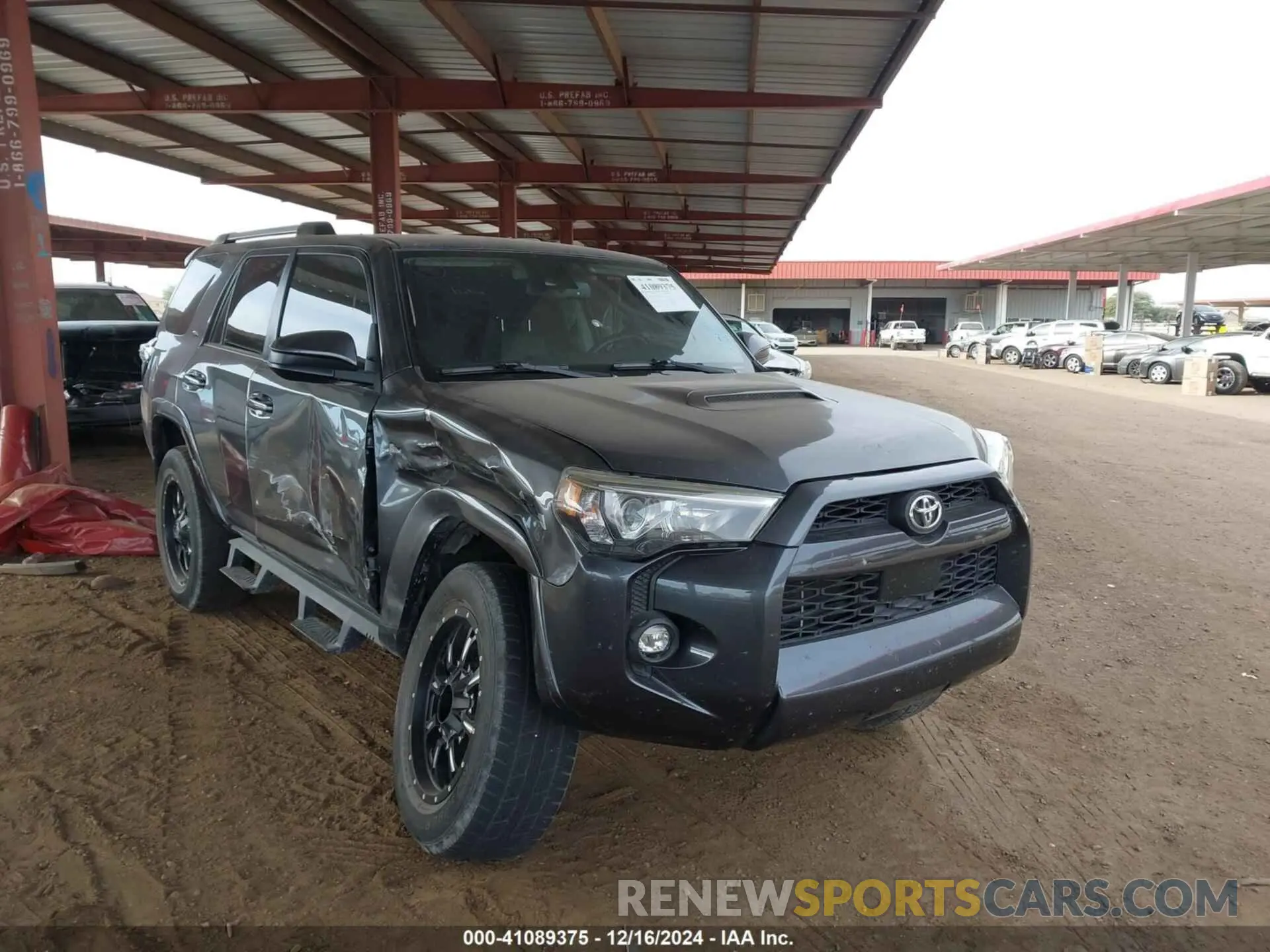 1 fotografías del automóvil dañado JTEEU5JR6M5238900 TOYOTA 4RUNNER 2021