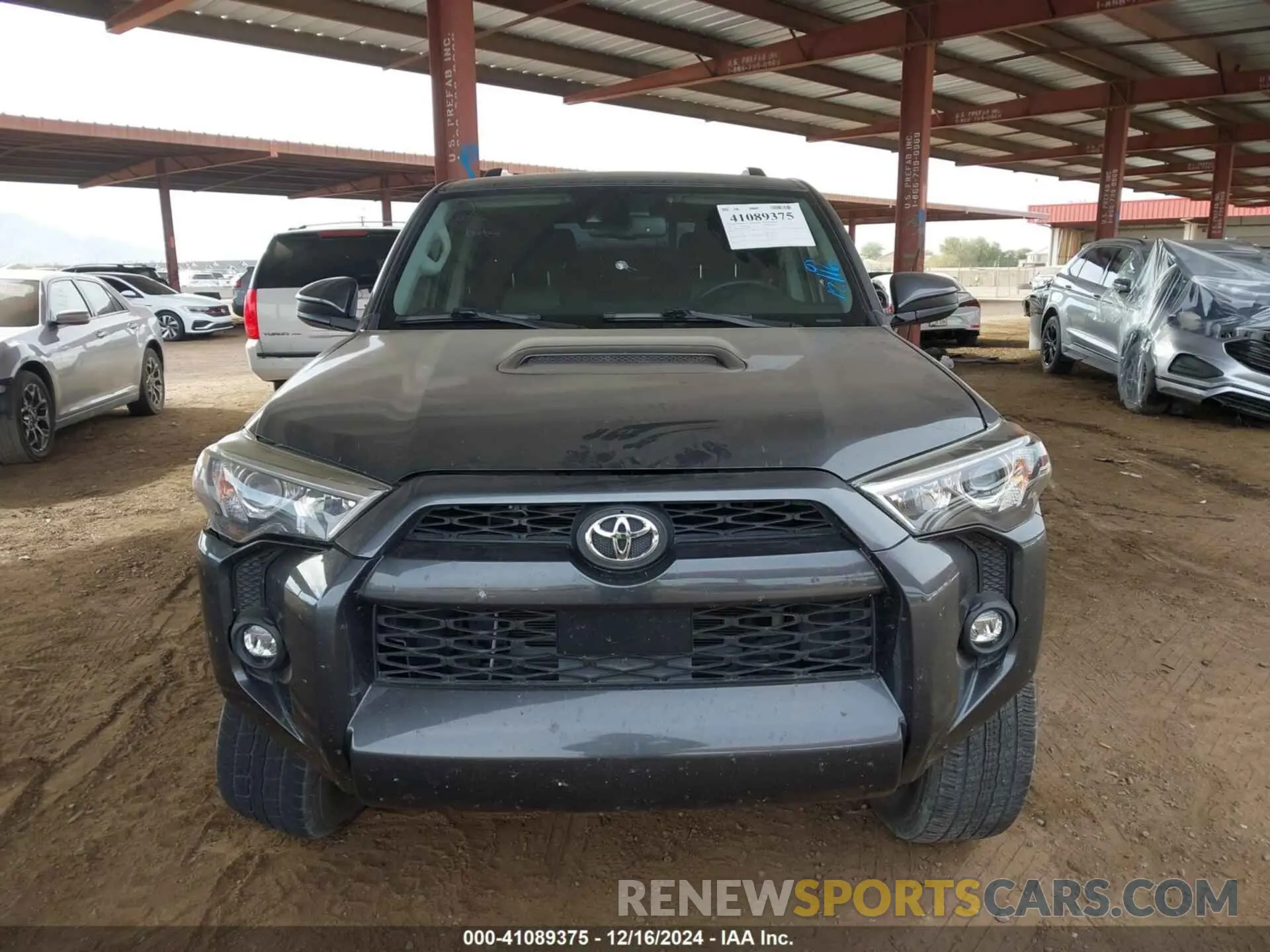 12 fotografías del automóvil dañado JTEEU5JR6M5238900 TOYOTA 4RUNNER 2021
