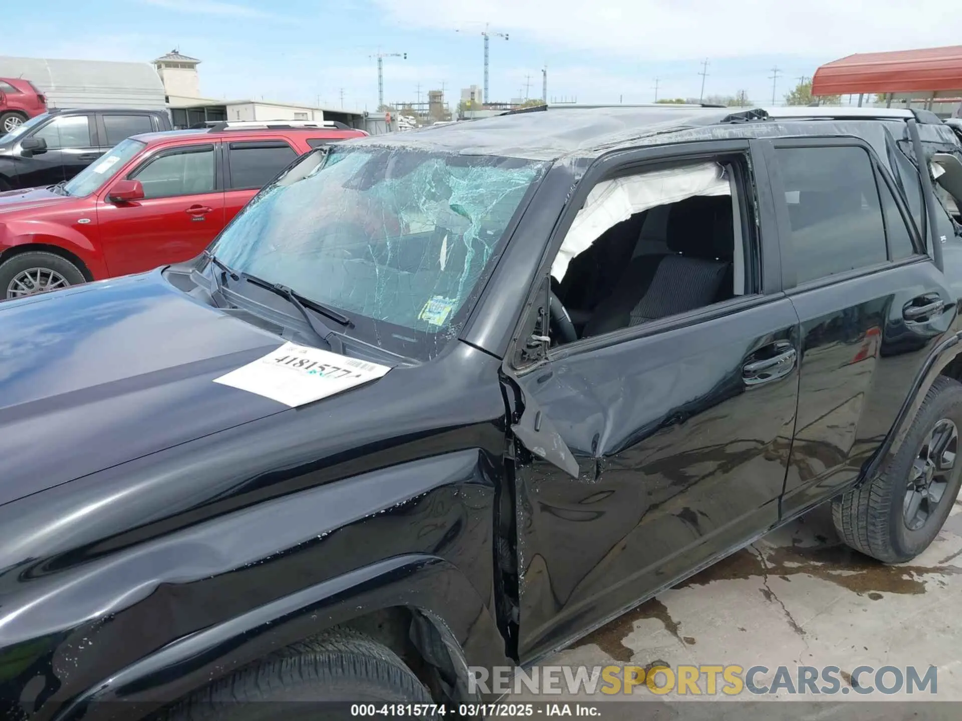 6 fotografías del automóvil dañado JTEEU5JR8M5235982 TOYOTA 4RUNNER 2021