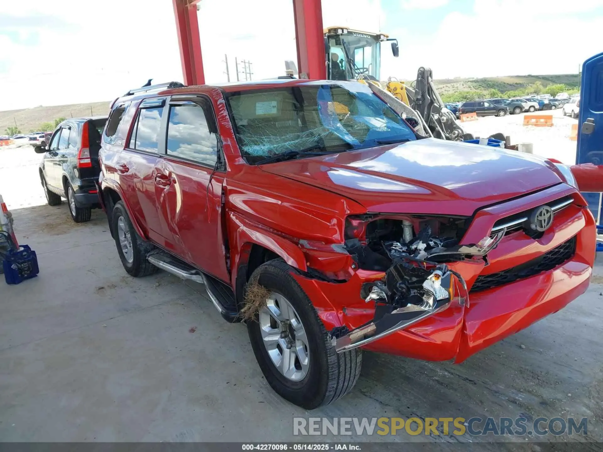1 fotografías del automóvil dañado JTEEU5JR9M5232380 TOYOTA 4RUNNER 2021