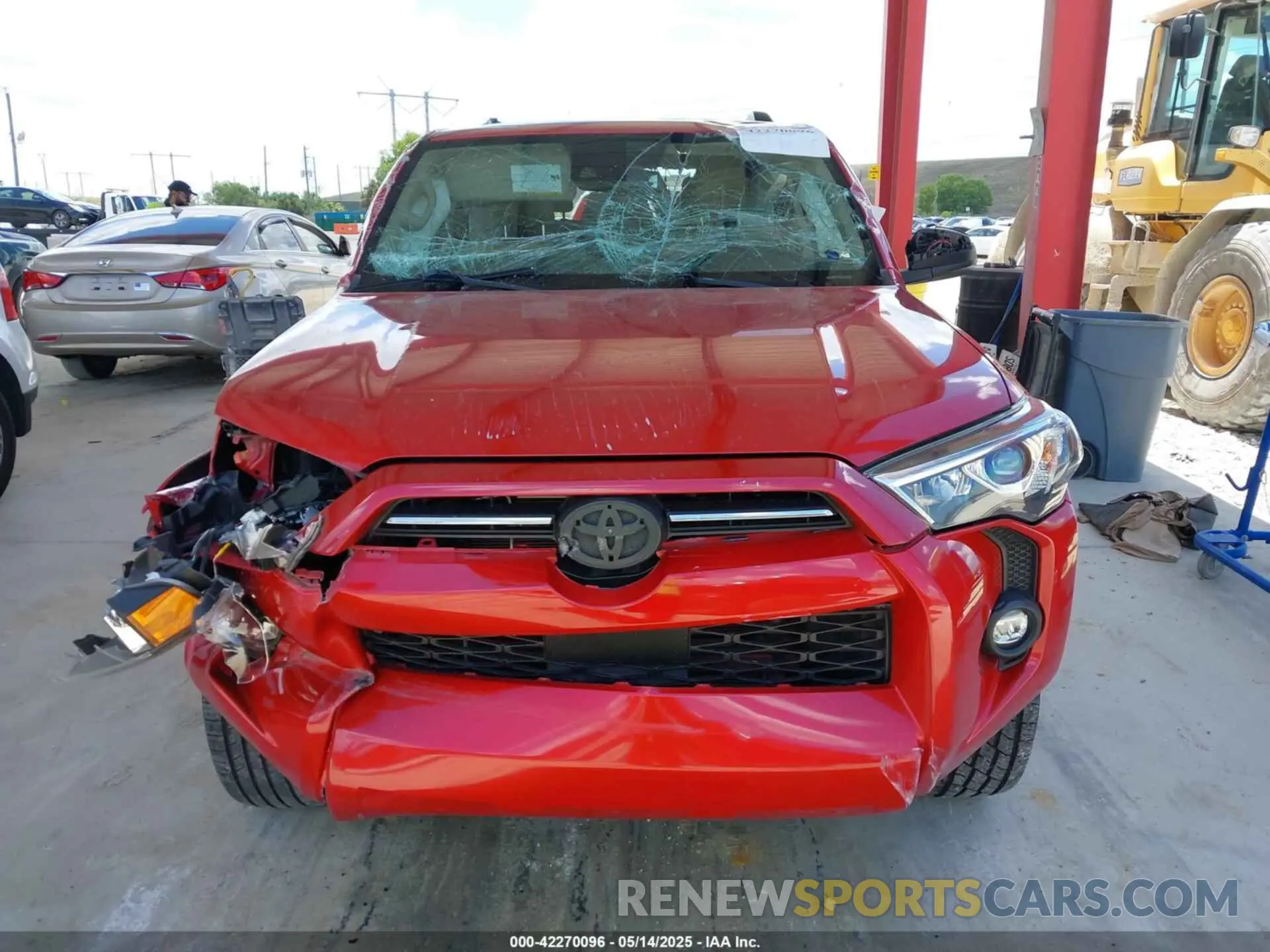 6 fotografías del automóvil dañado JTEEU5JR9M5232380 TOYOTA 4RUNNER 2021