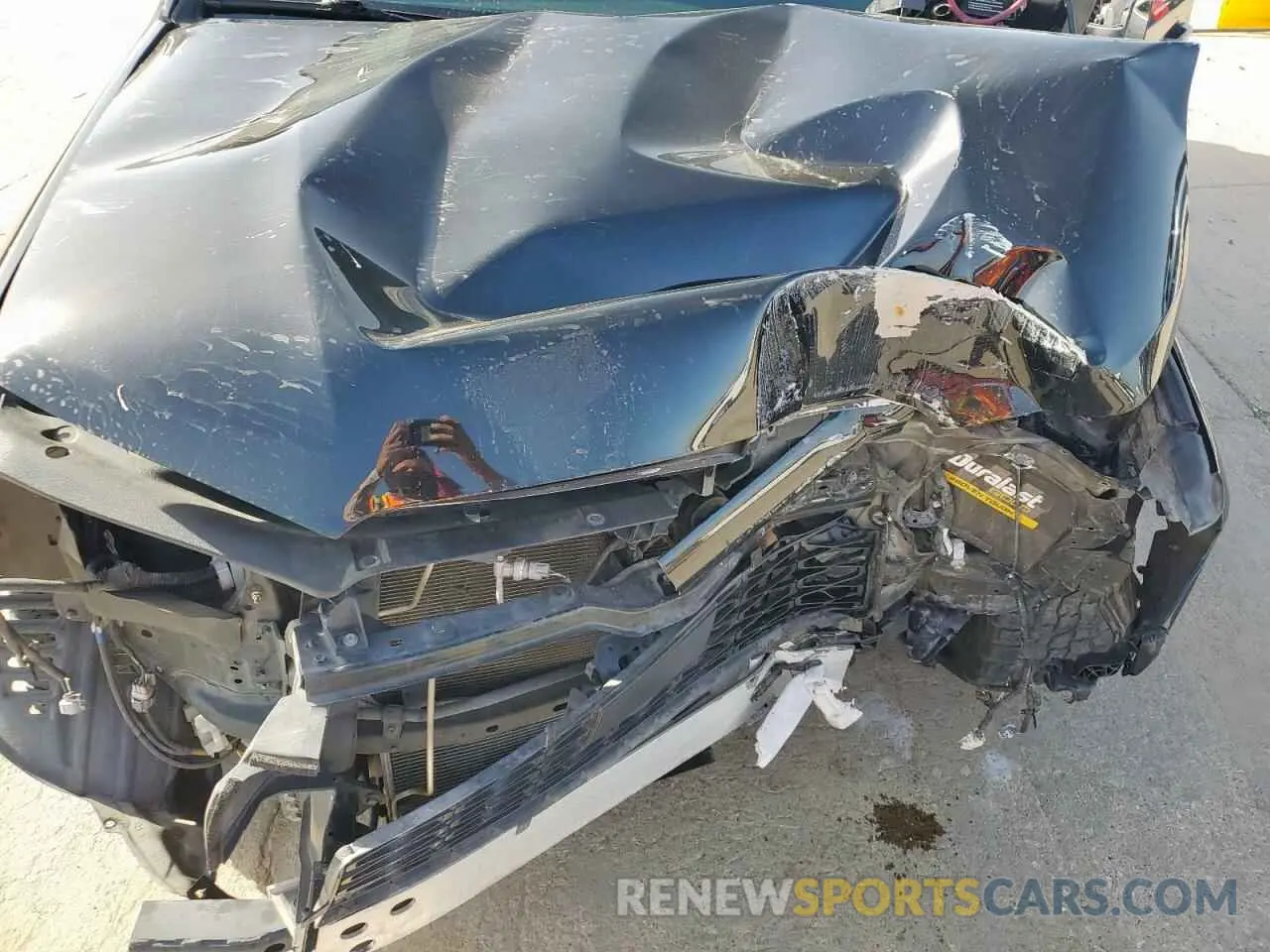 12 fotografías del automóvil dañado JTEEU5JR9M5236218 TOYOTA 4RUNNER 2021