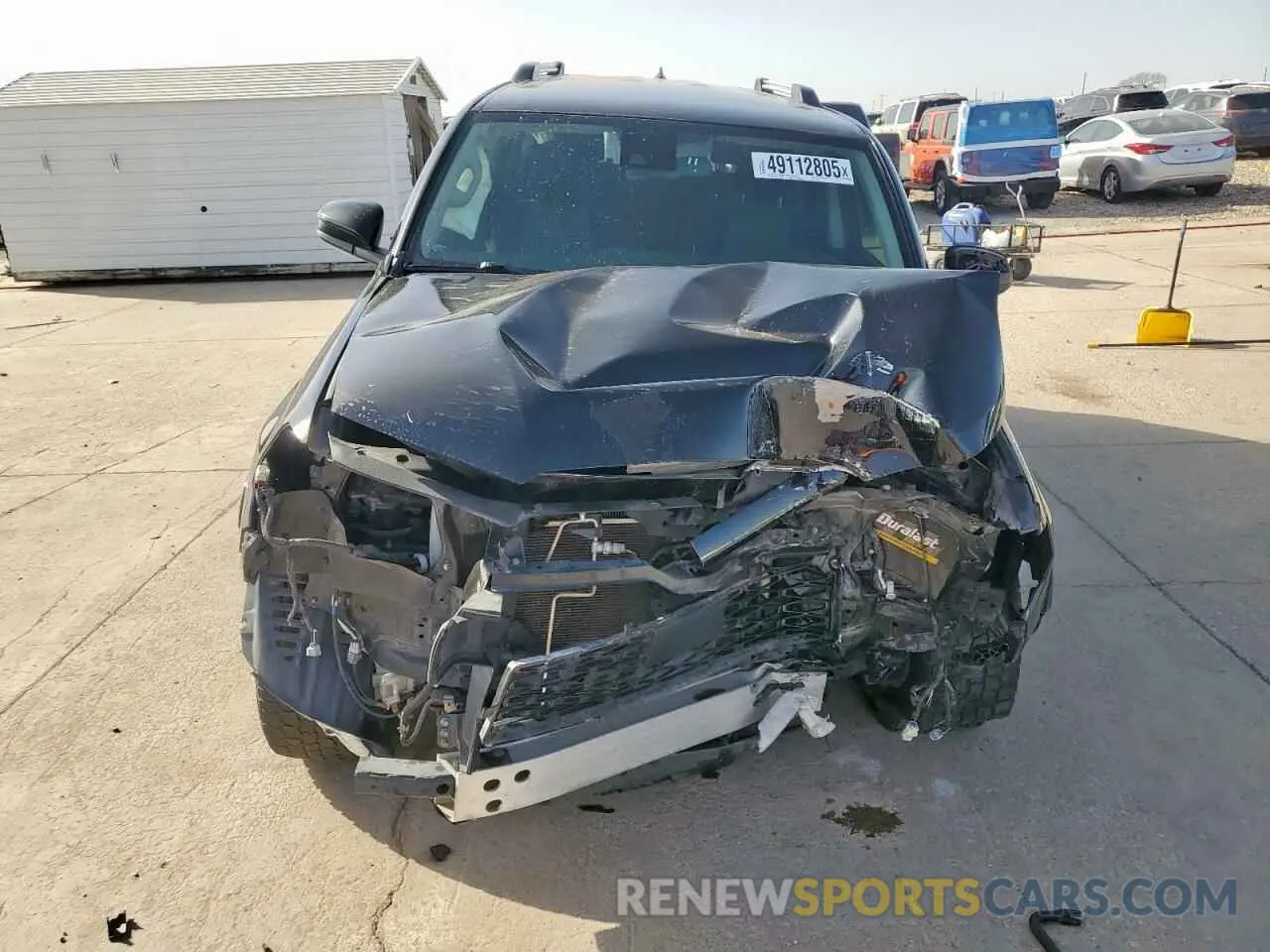 5 fotografías del automóvil dañado JTEEU5JR9M5236218 TOYOTA 4RUNNER 2021