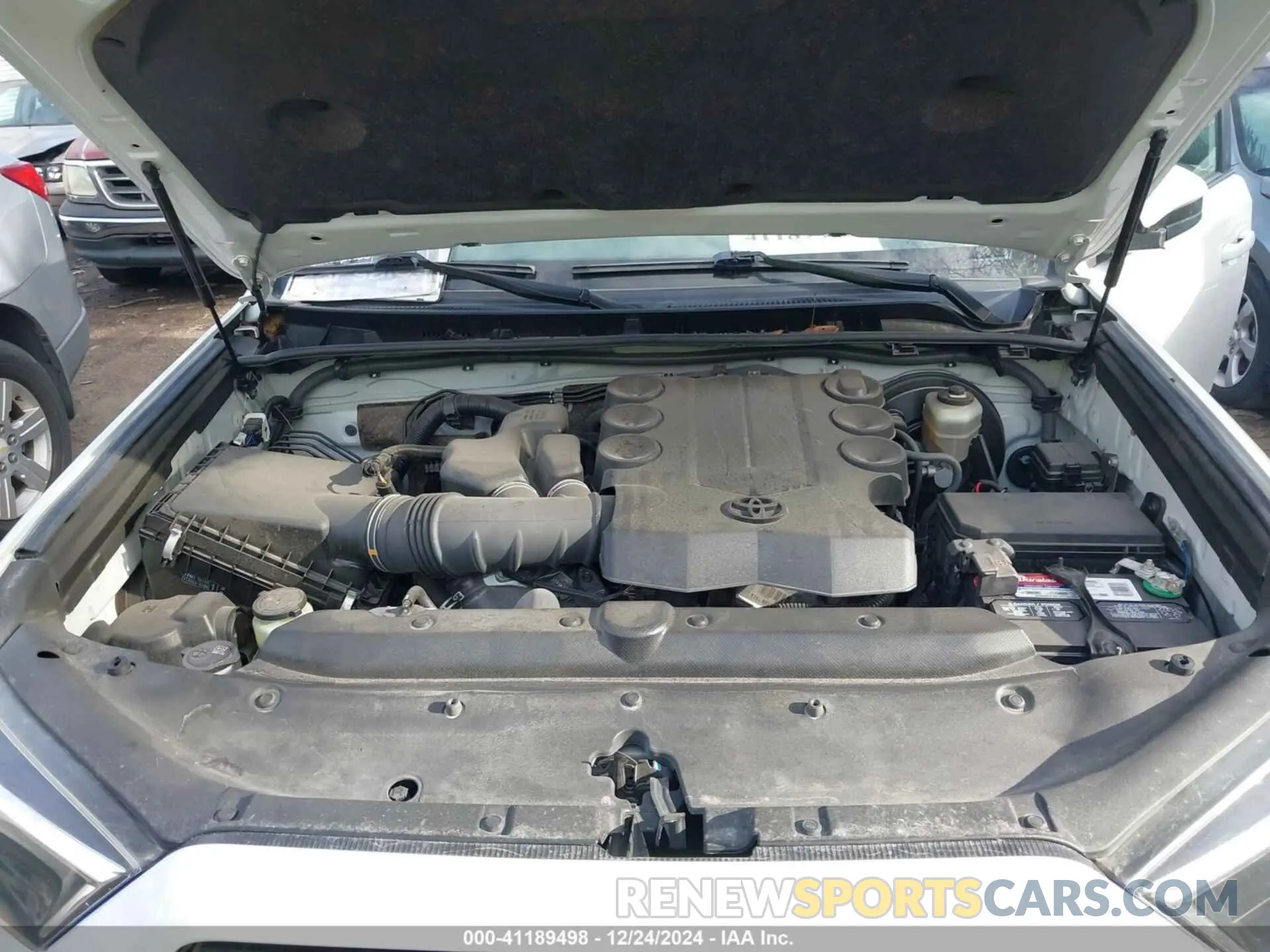 10 fotografías del automóvil dañado JTEEU5JR9M5238986 TOYOTA 4RUNNER 2021