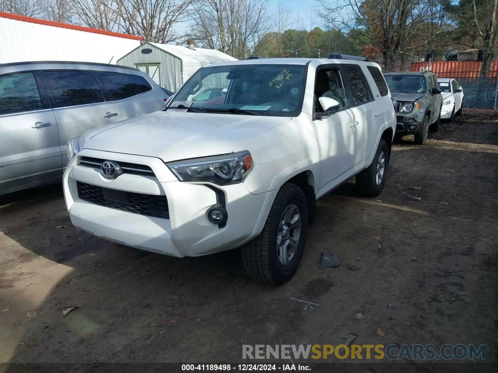 2 fotografías del automóvil dañado JTEEU5JR9M5238986 TOYOTA 4RUNNER 2021