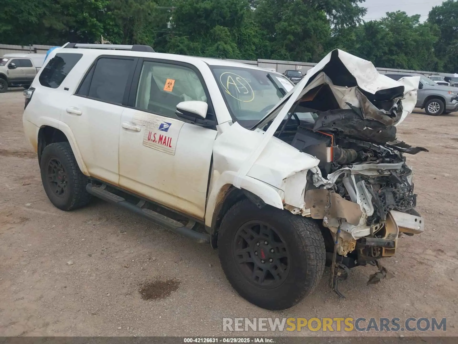 1 fotografías del automóvil dañado JTEFU5JR0M5231140 TOYOTA 4RUNNER 2021