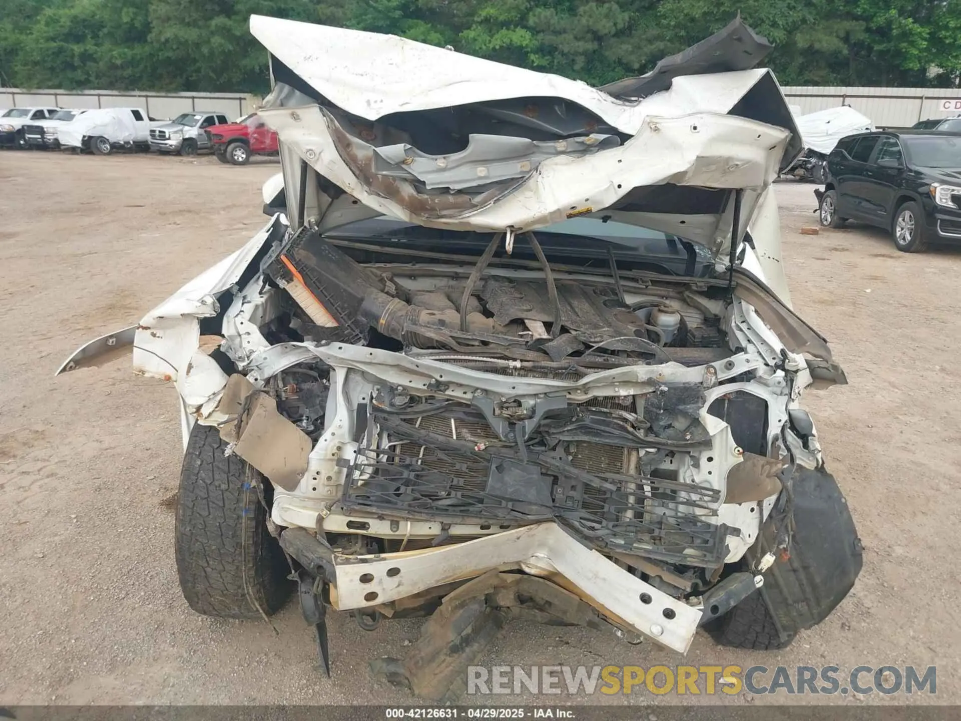 6 fotografías del automóvil dañado JTEFU5JR0M5231140 TOYOTA 4RUNNER 2021