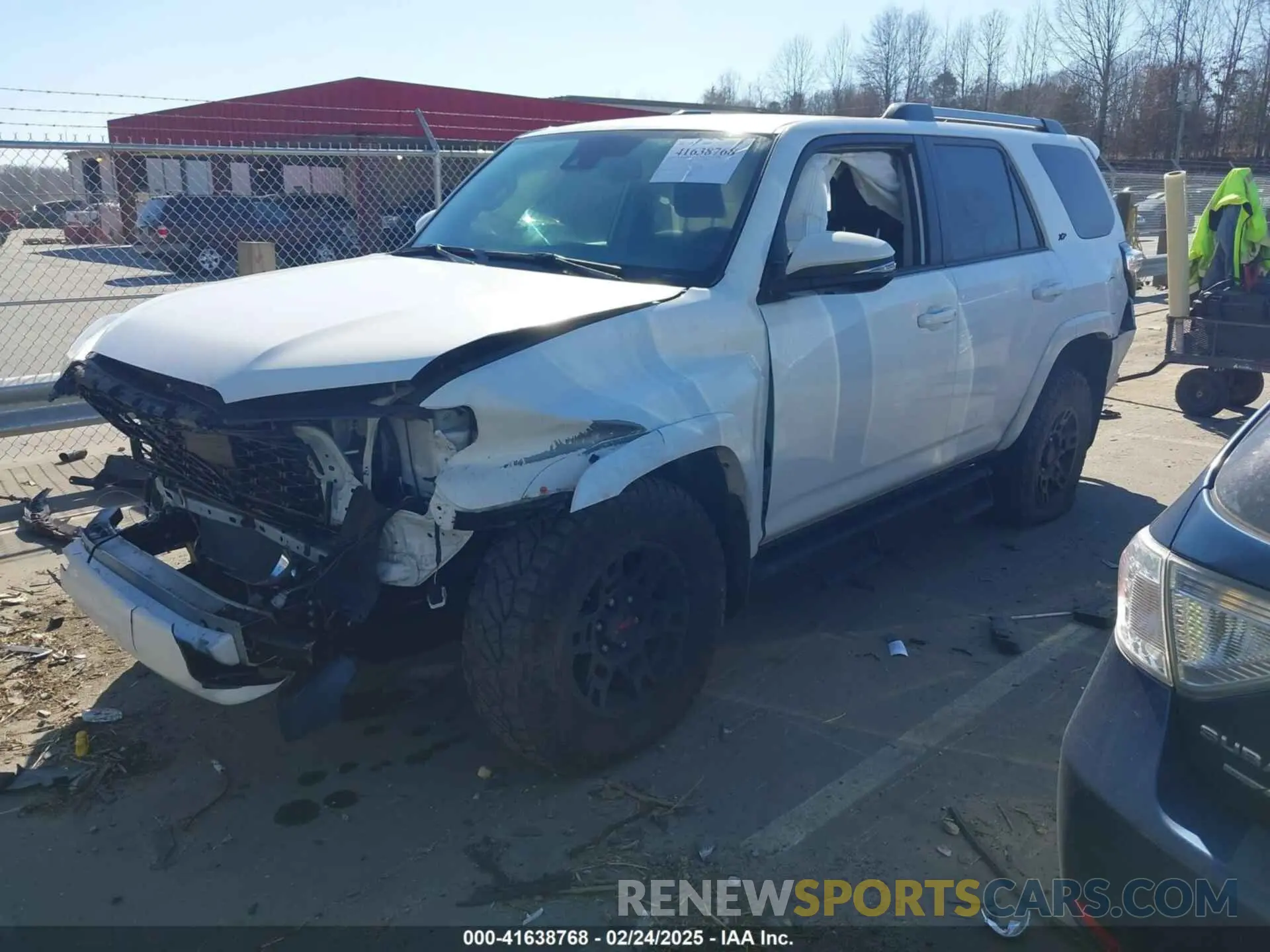 2 fotografías del automóvil dañado JTEFU5JR0M5245152 TOYOTA 4RUNNER 2021