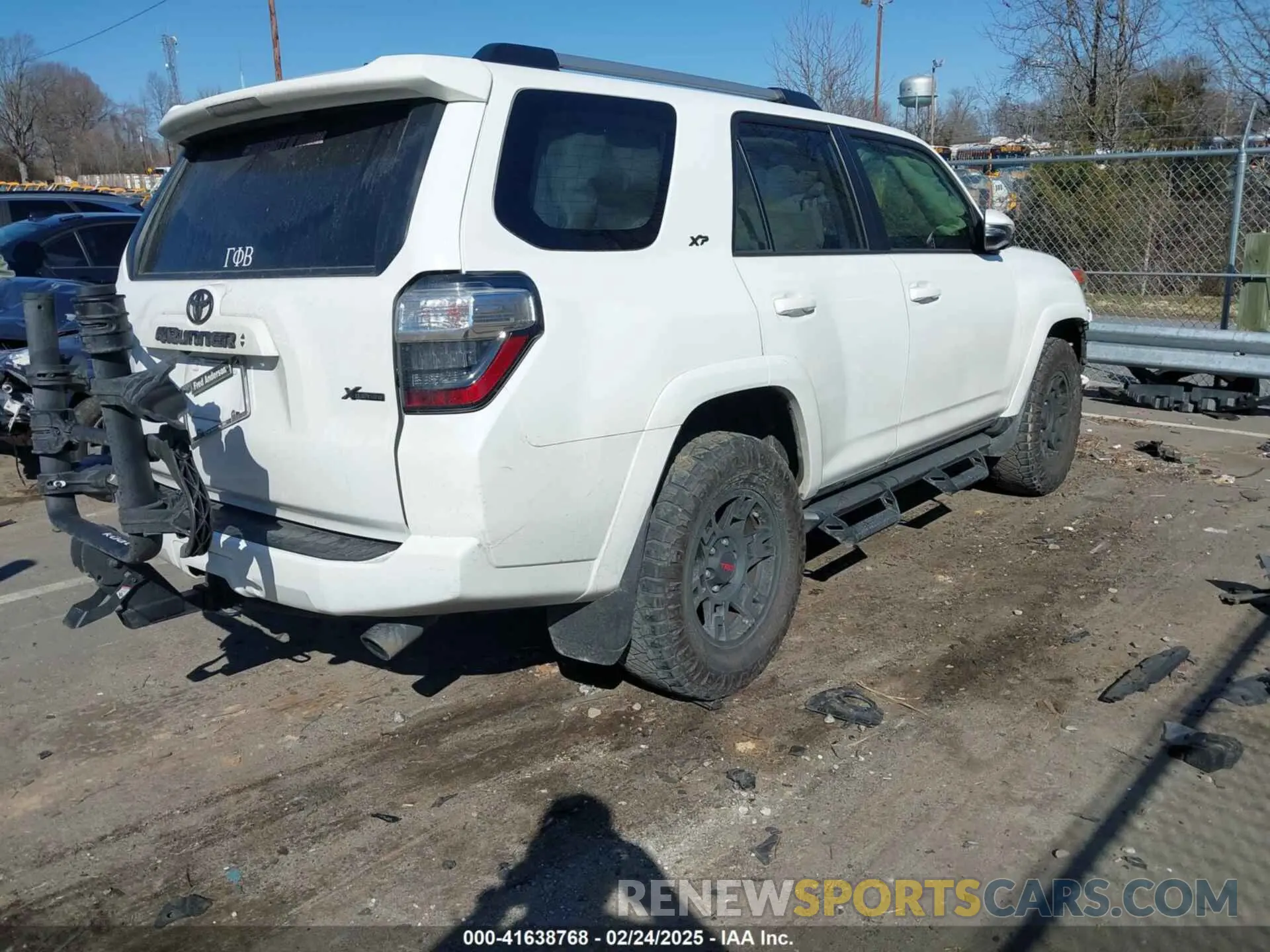 4 fotografías del automóvil dañado JTEFU5JR0M5245152 TOYOTA 4RUNNER 2021