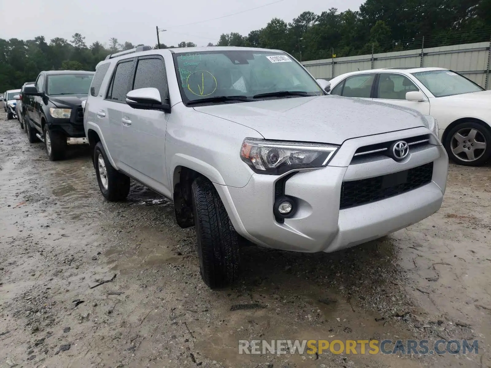 1 fotografías del automóvil dañado JTEFU5JR2M5235013 TOYOTA 4RUNNER 2021