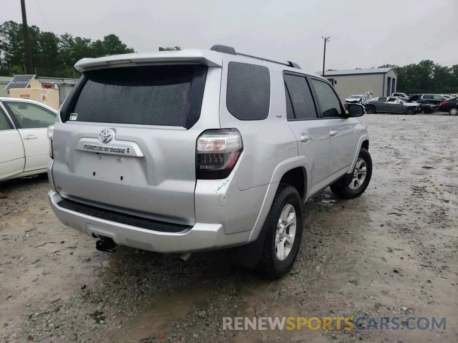 4 fotografías del automóvil dañado JTEFU5JR2M5235013 TOYOTA 4RUNNER 2021