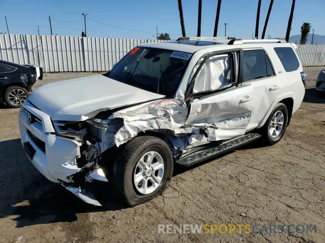 1 fotografías del automóvil dañado JTEFU5JR3M5246389 TOYOTA 4RUNNER 2021