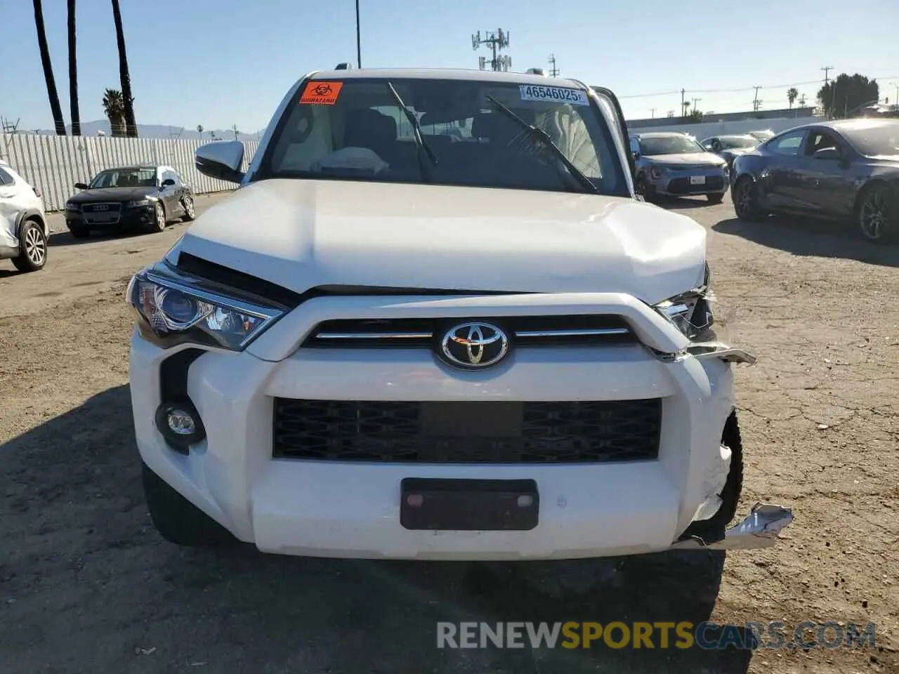 5 fotografías del automóvil dañado JTEFU5JR3M5246389 TOYOTA 4RUNNER 2021