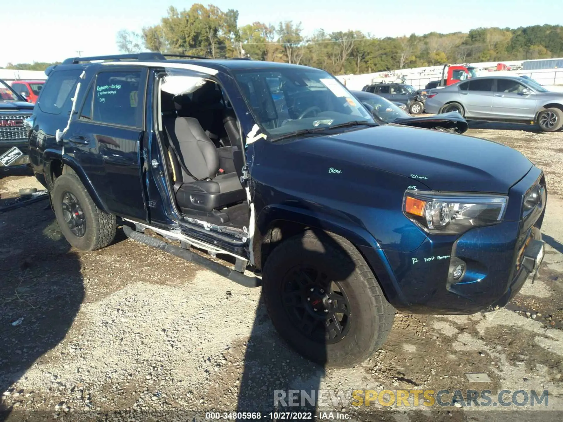 1 fotografías del automóvil dañado JTEFU5JR4M5239919 TOYOTA 4RUNNER 2021