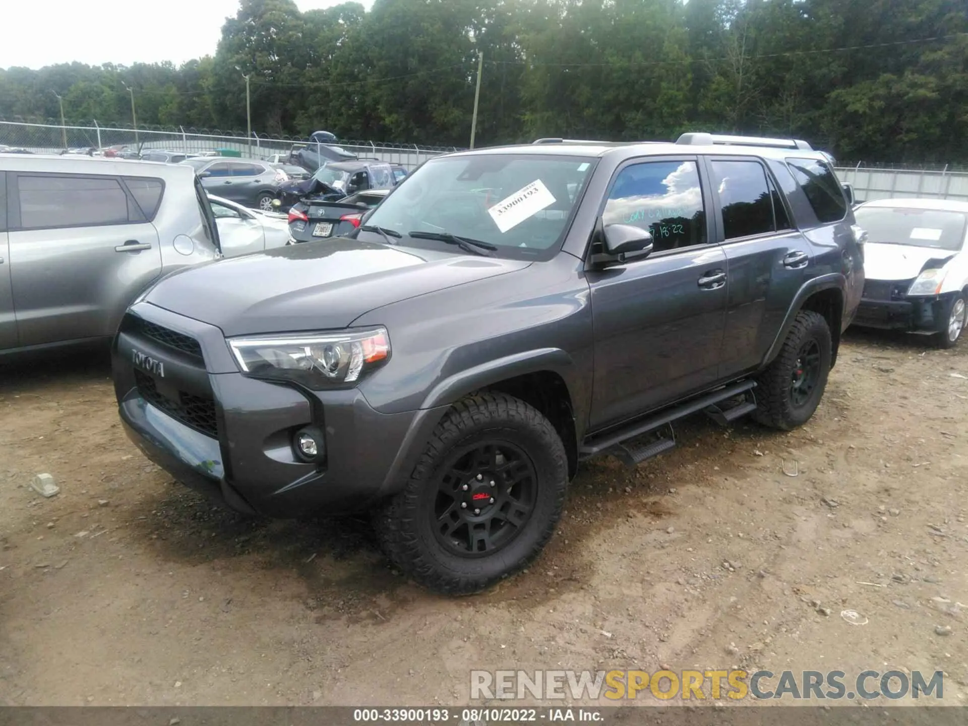 2 fotografías del automóvil dañado JTEFU5JR5M5241193 TOYOTA 4RUNNER 2021