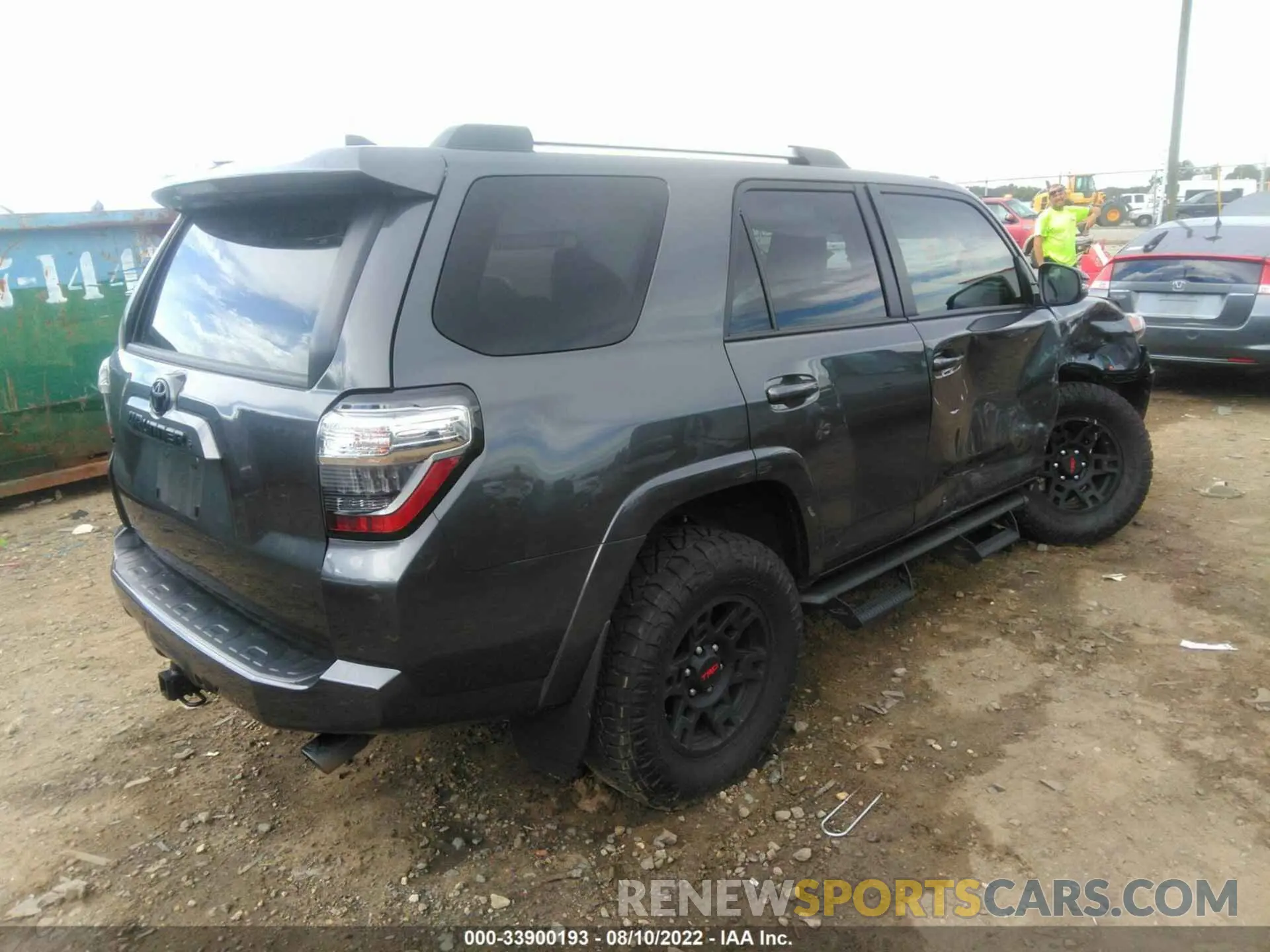 4 fotografías del automóvil dañado JTEFU5JR5M5241193 TOYOTA 4RUNNER 2021