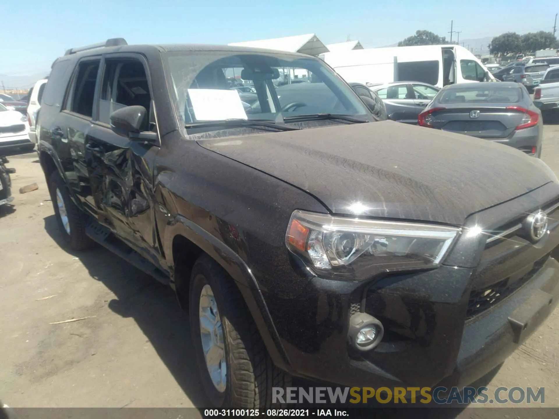 1 fotografías del automóvil dañado JTEFU5JR6M5231336 TOYOTA 4RUNNER 2021