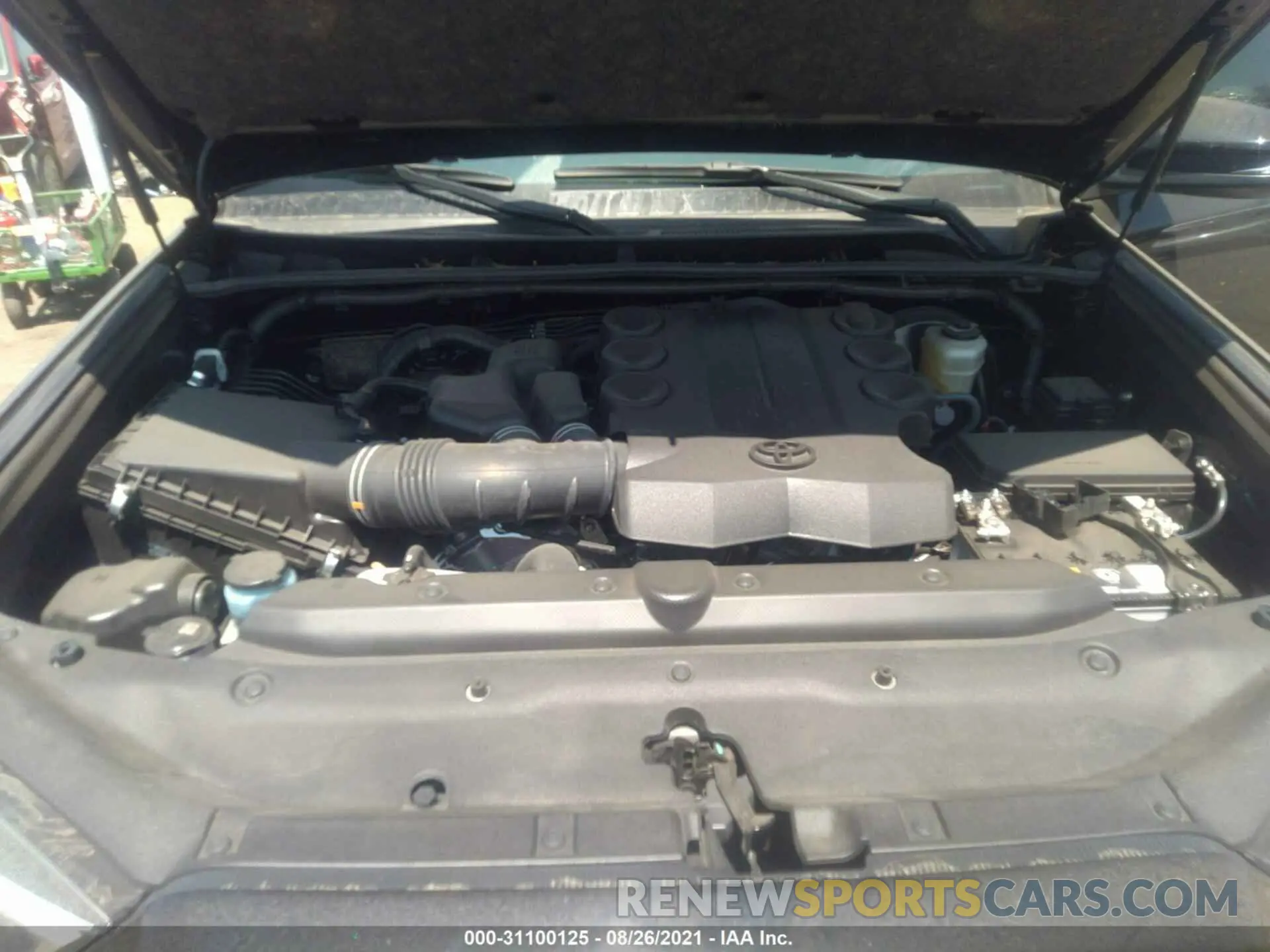 10 fotografías del automóvil dañado JTEFU5JR6M5231336 TOYOTA 4RUNNER 2021