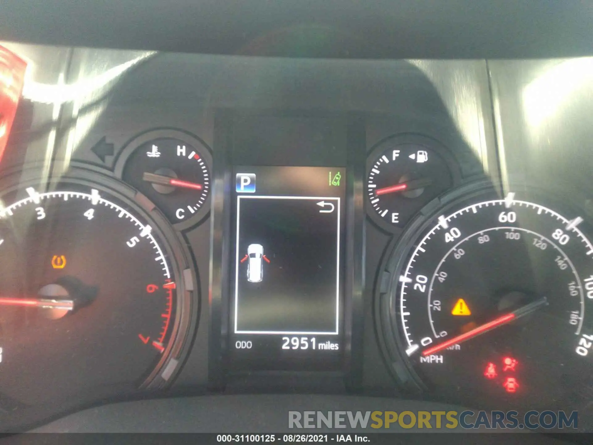 7 fotografías del automóvil dañado JTEFU5JR6M5231336 TOYOTA 4RUNNER 2021
