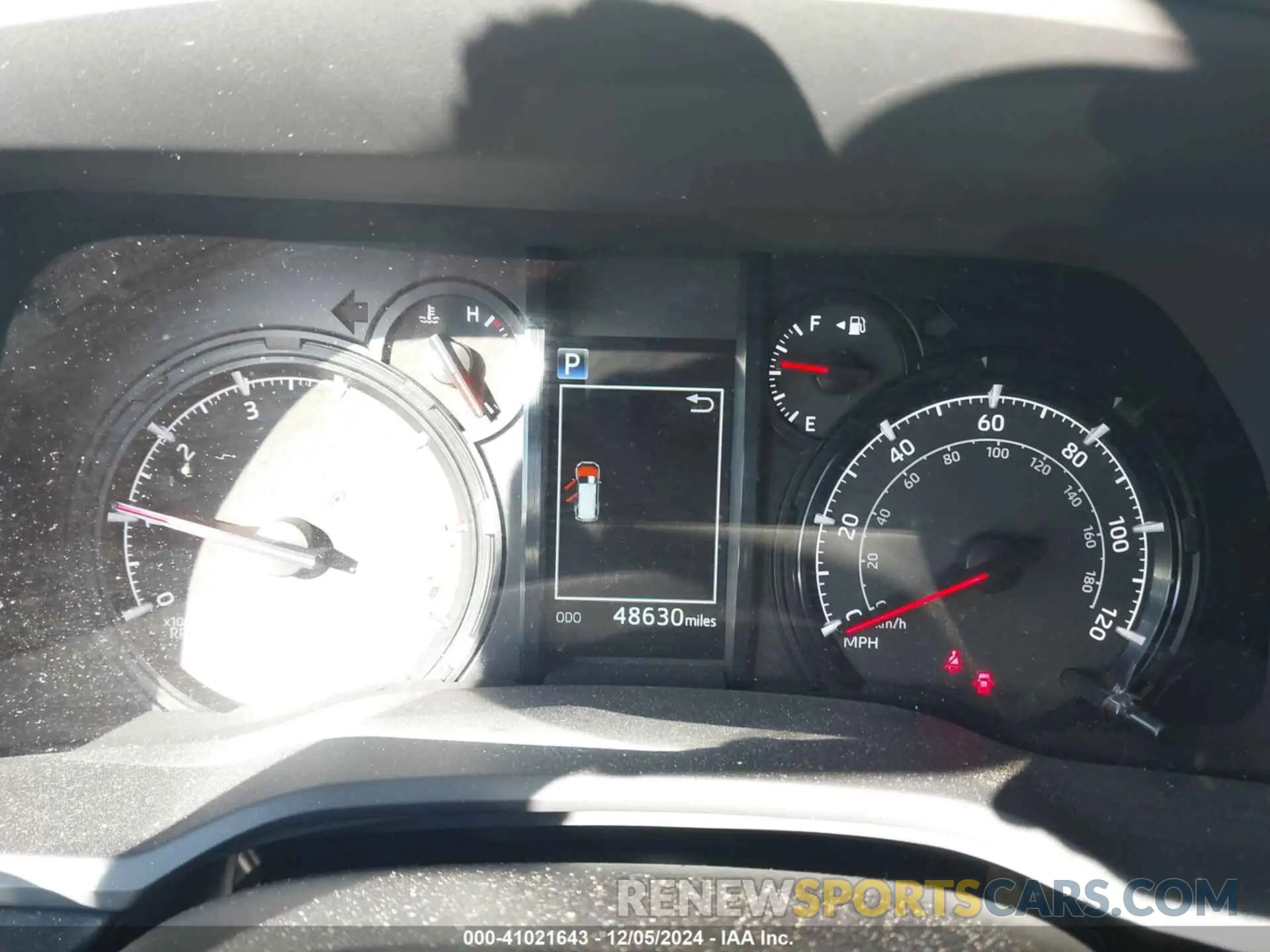 7 fotografías del automóvil dañado JTEFU5JR6M5235323 TOYOTA 4RUNNER 2021