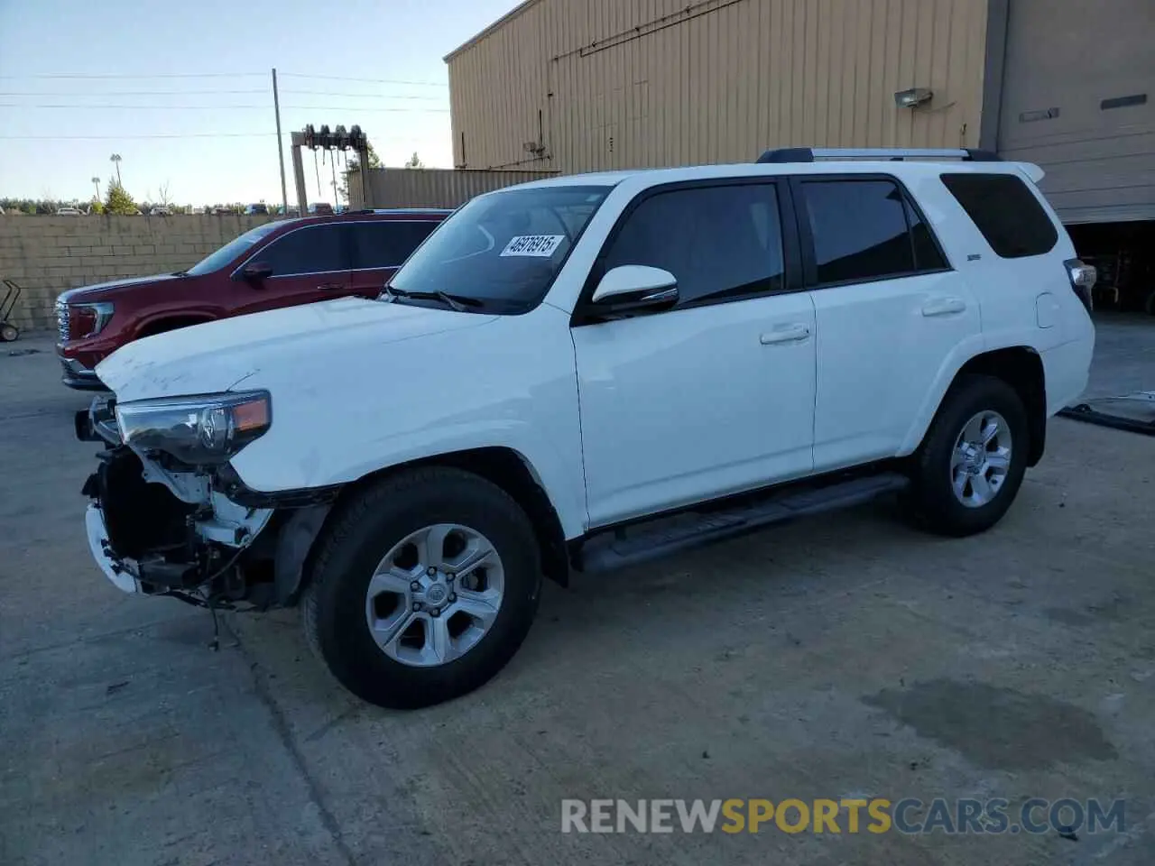 1 fotografías del automóvil dañado JTEFU5JR7M5240434 TOYOTA 4RUNNER 2021
