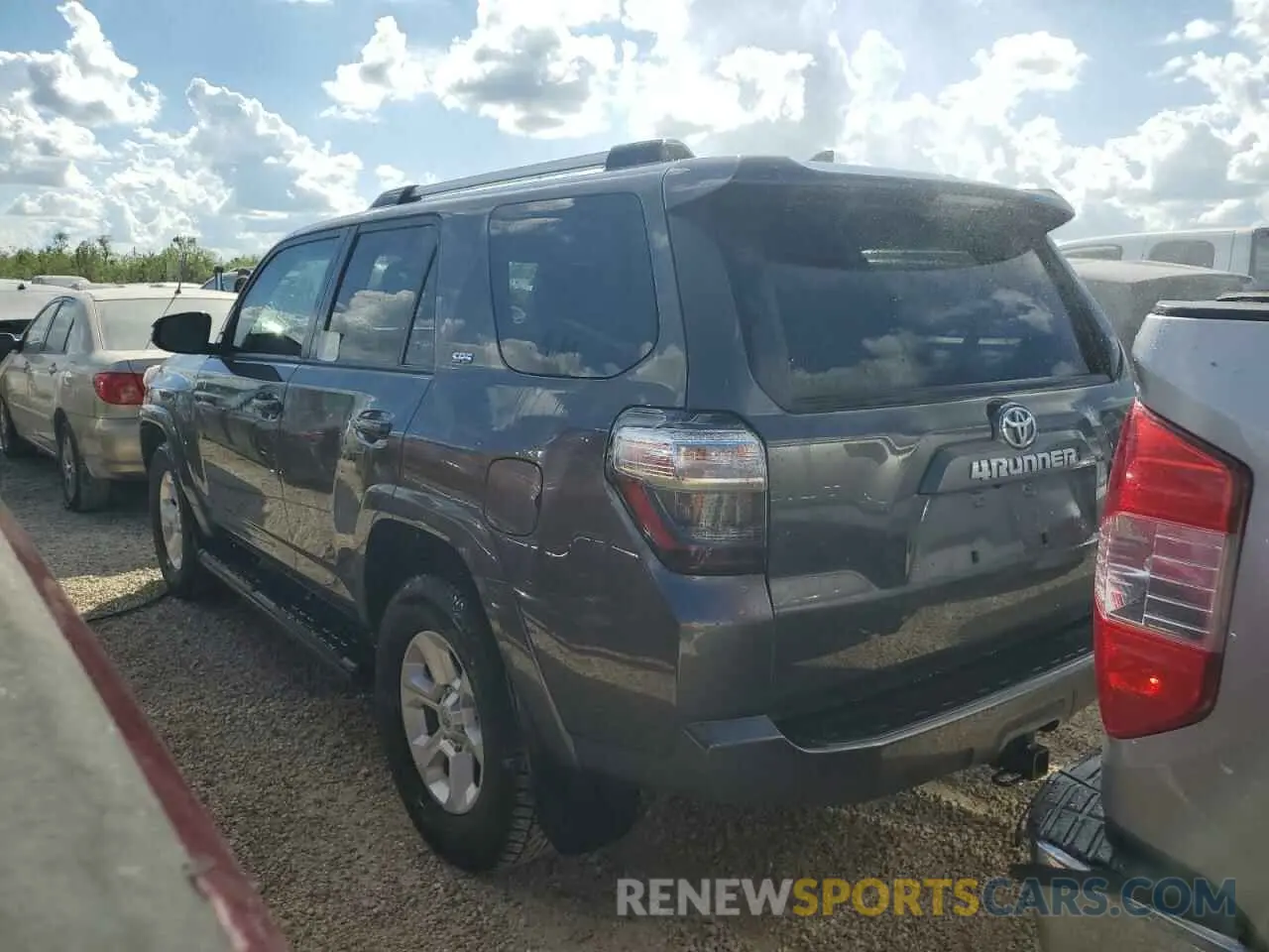 3 fotografías del automóvil dañado JTEFU5JR7M5241762 TOYOTA 4RUNNER 2021