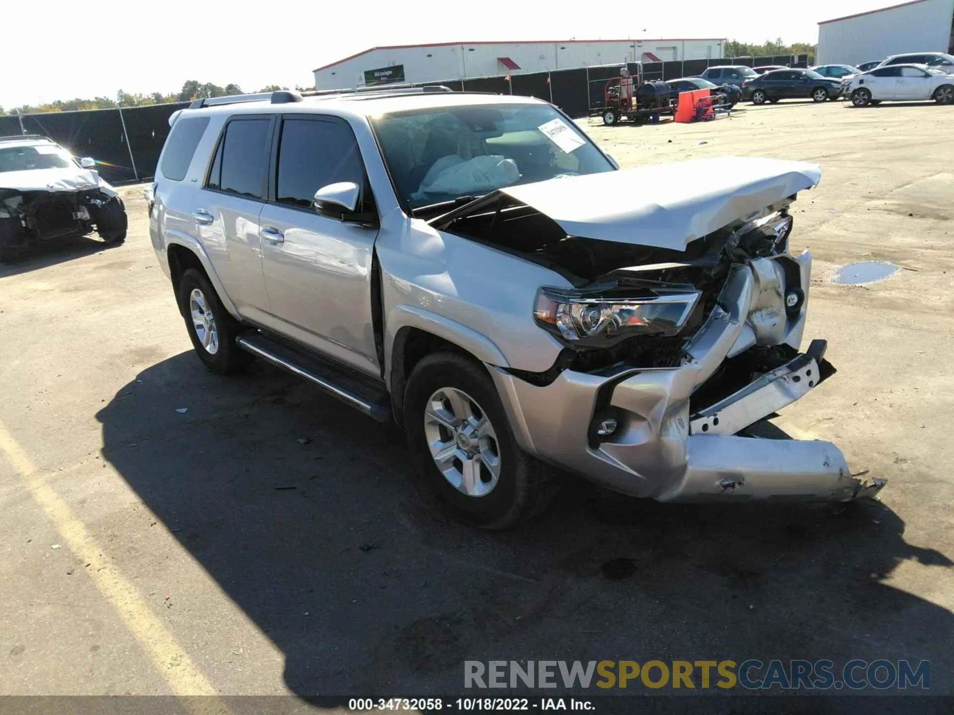 1 fotografías del automóvil dañado JTEFU5JR8M5238997 TOYOTA 4RUNNER 2021
