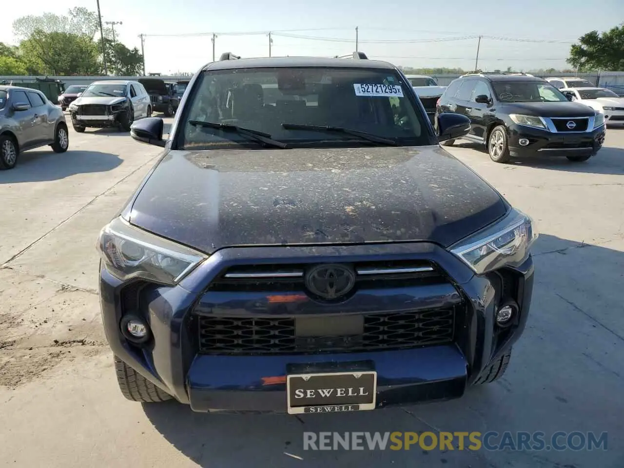 5 fotografías del automóvil dañado JTEFU5JR9M5243254 TOYOTA 4RUNNER 2021