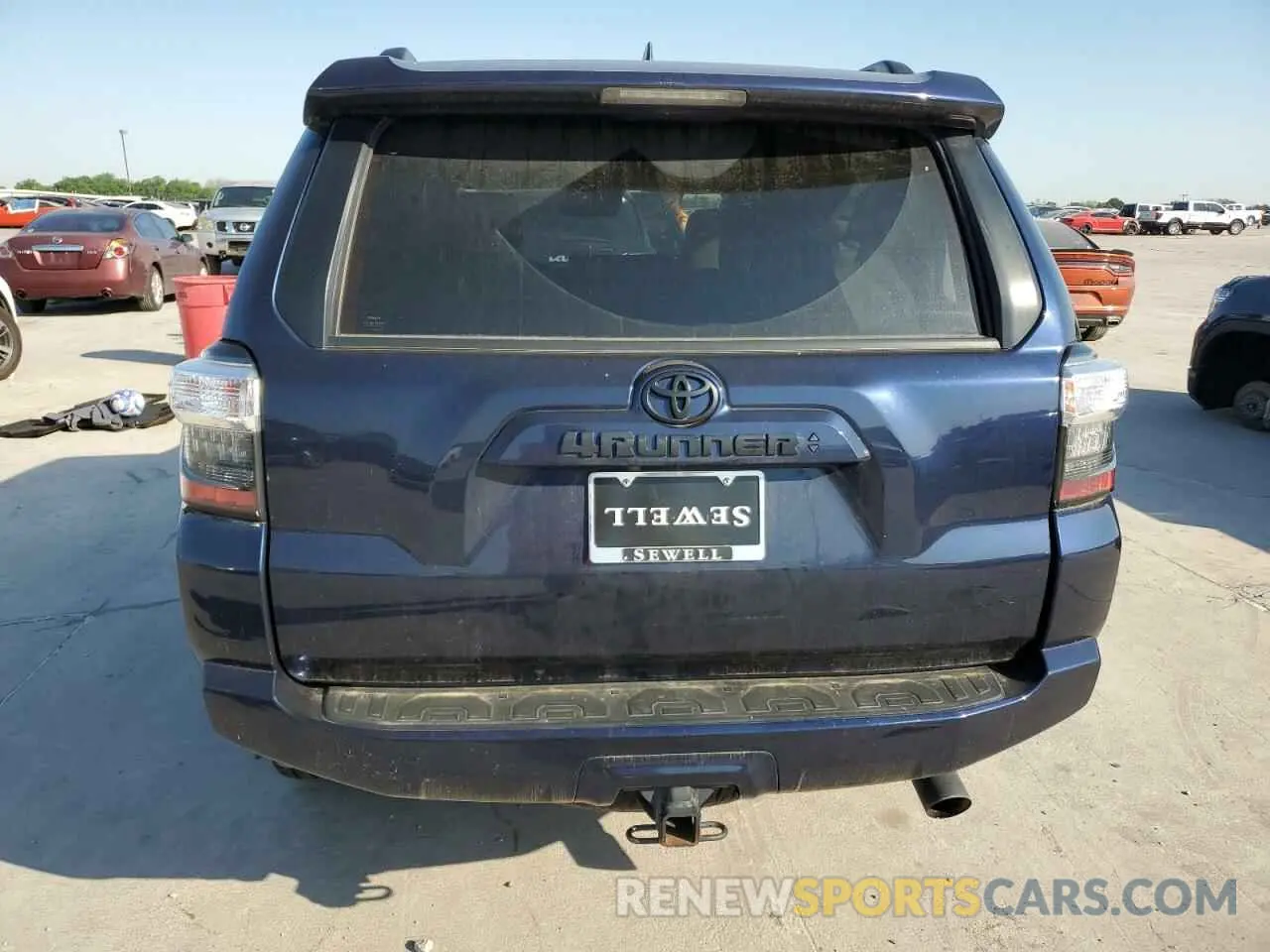 6 fotografías del automóvil dañado JTEFU5JR9M5243254 TOYOTA 4RUNNER 2021